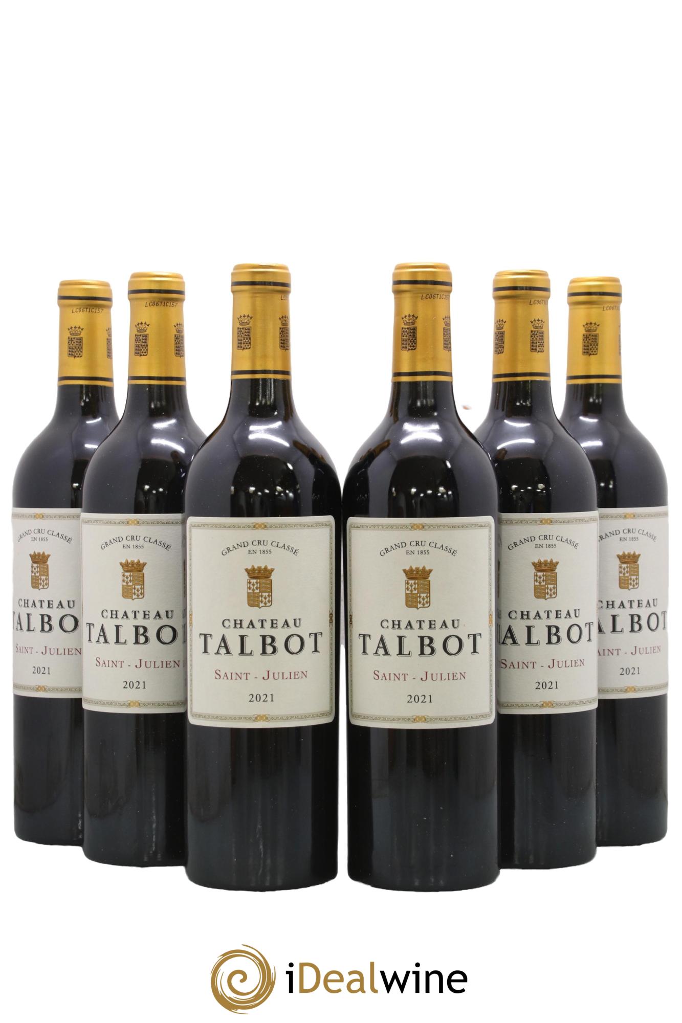 Château Talbot 4ème Grand Cru Classé 2021 - Lot de 6 bouteilles - 0