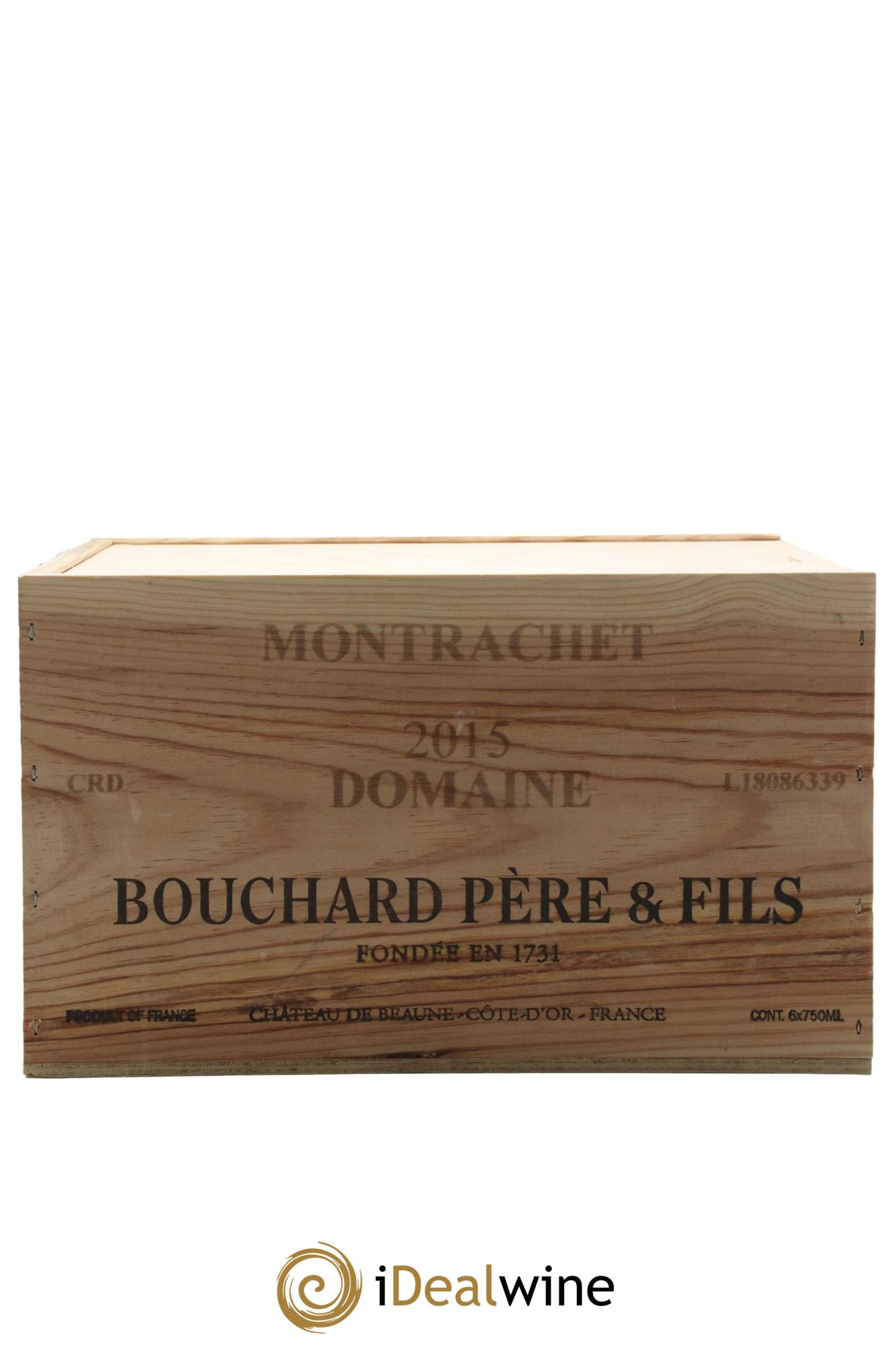 Montrachet Grand Cru Bouchard Père & Fils 2015 - Lot de 6 bouteilles - 6