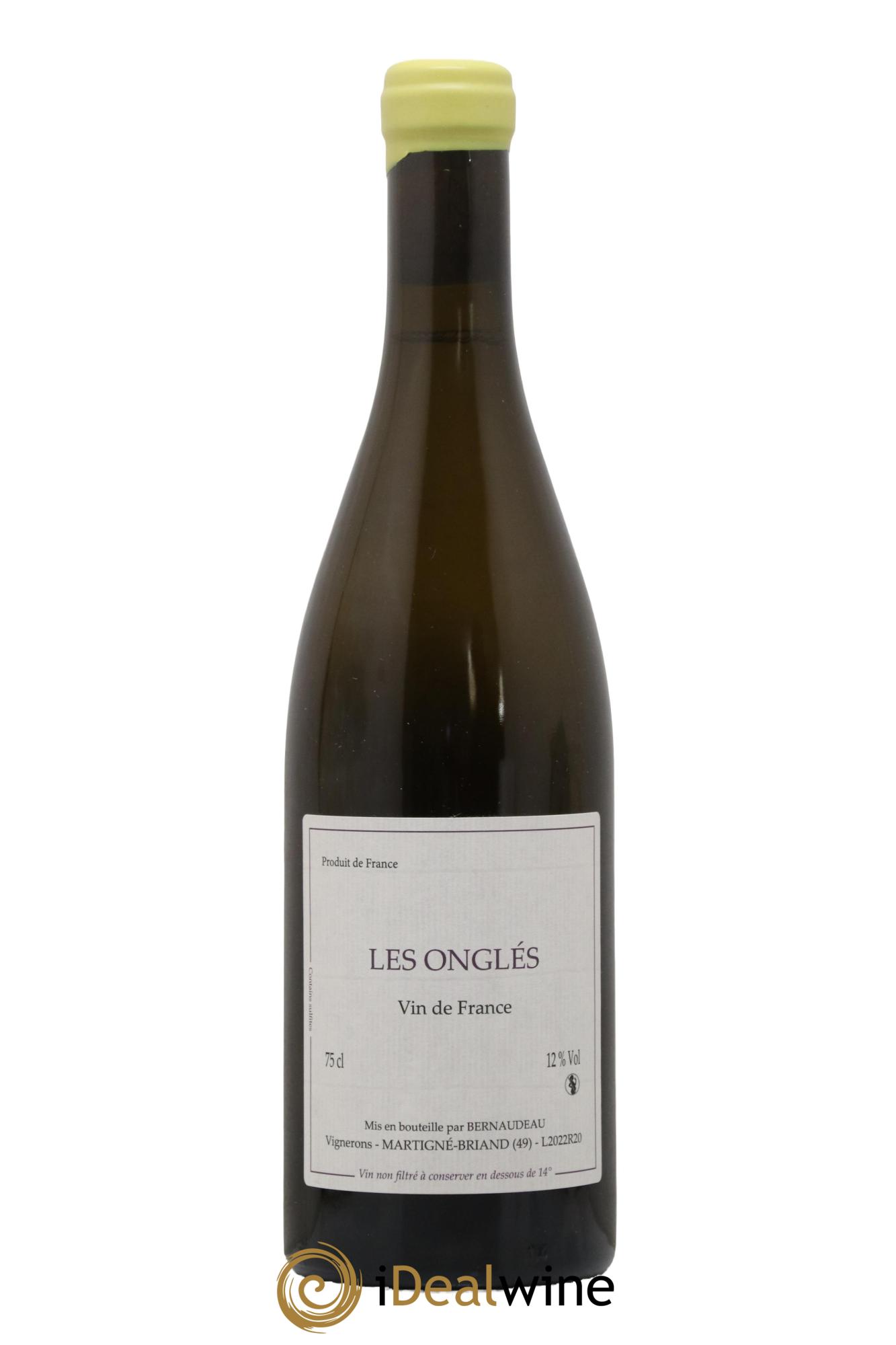 Vin de France Les Onglés Stéphane Bernaudeau 2022 - Lot de 1 bouteille - 0