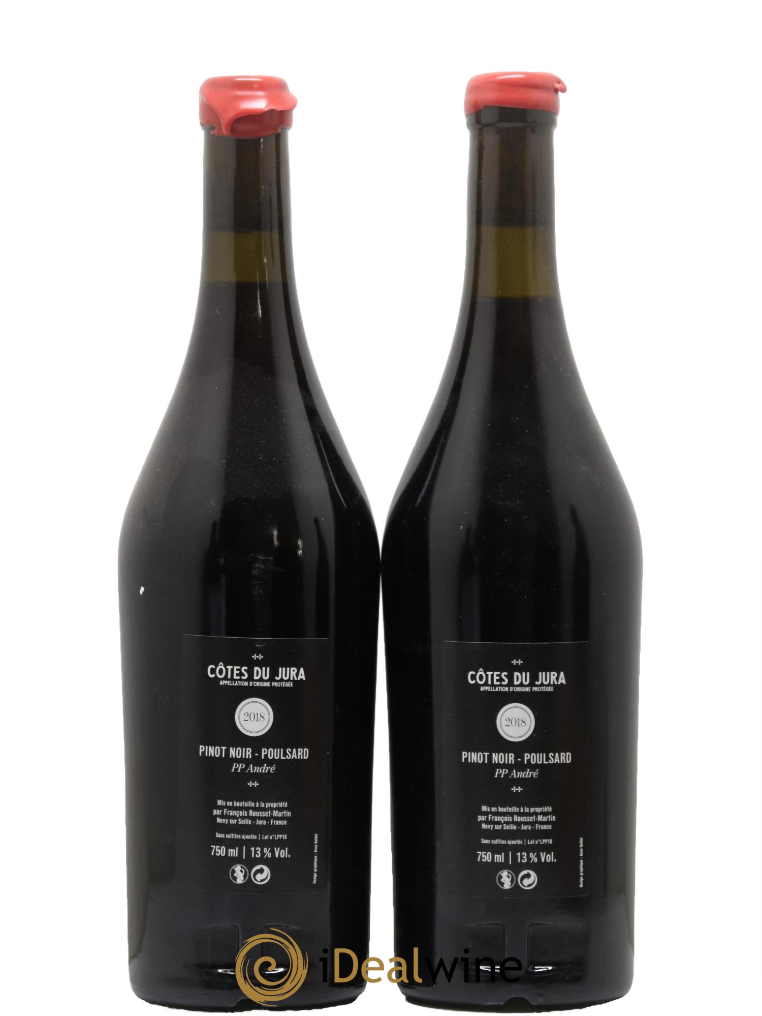 Côtes du Jura Cuvée du PP André Domaine François Rousset-Martin 2018 - Lot de 2 bouteilles - 1