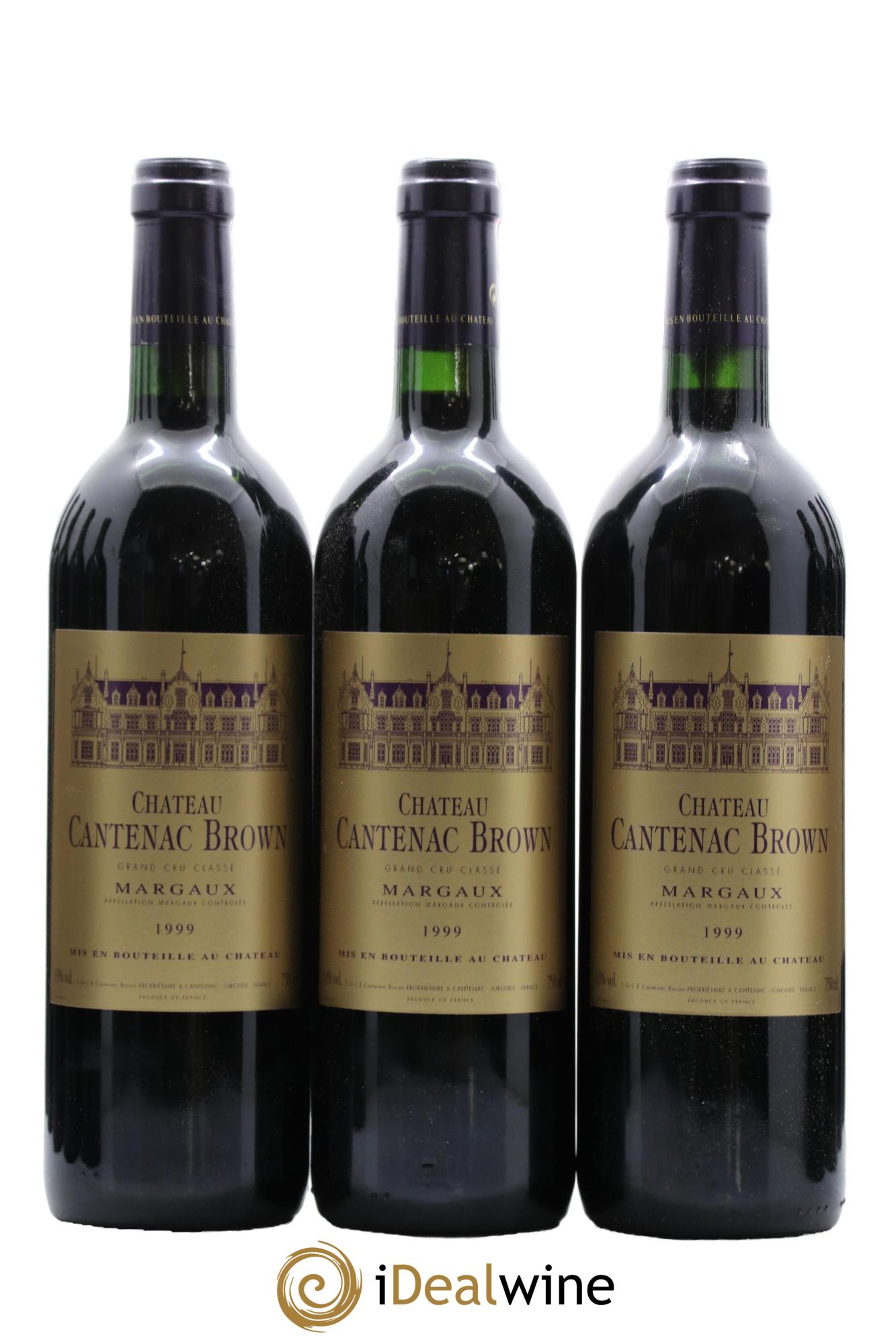 Château Cantenac Brown 3ème Grand Cru Classé 1999 - Lot de 12 bouteilles - 1