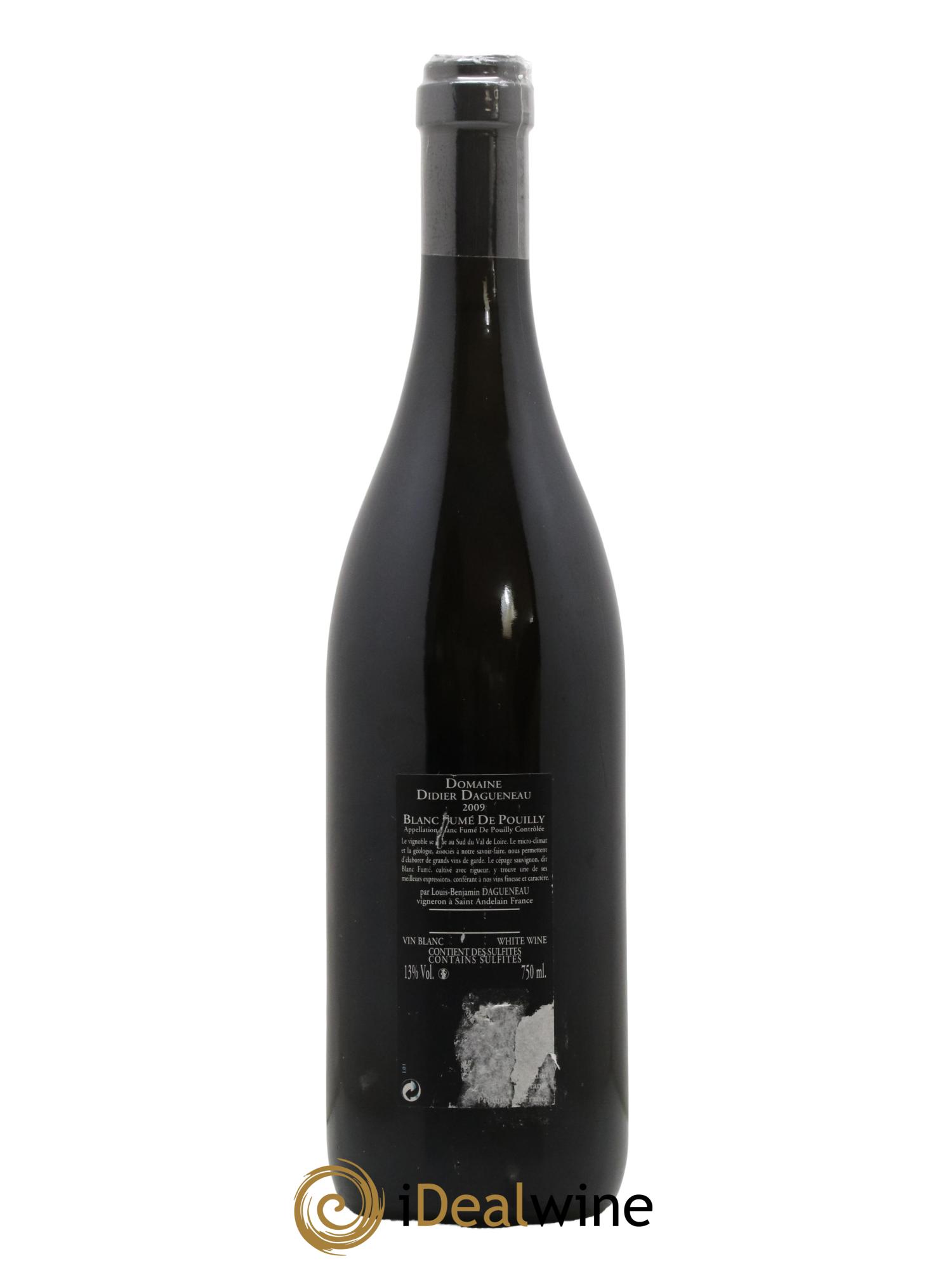 Vin de France (anciennement Pouilly-Fumé) Silex Dagueneau (Domaine Didier - Louis-Benjamin) 2009 - Lot de 1 bouteille - 1