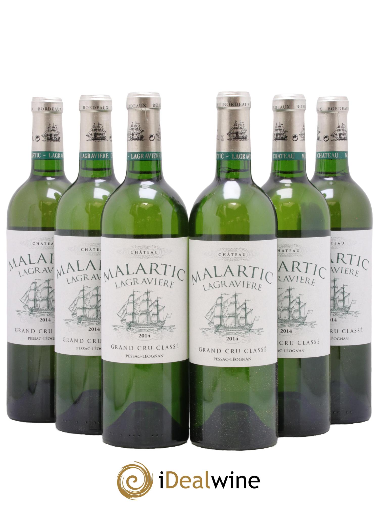Château Malartic-Lagravière Cru Classé de Graves 2014 - Lotto di 6 bottiglie - 0
