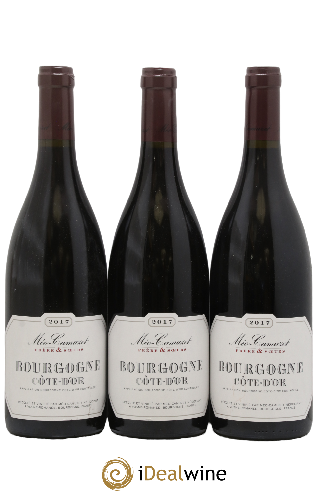 Bourgogne Côte D'Or Domaine Méo-Camuzet Frères Et Sœur 2017 - Lot de 3 bouteilles - 0