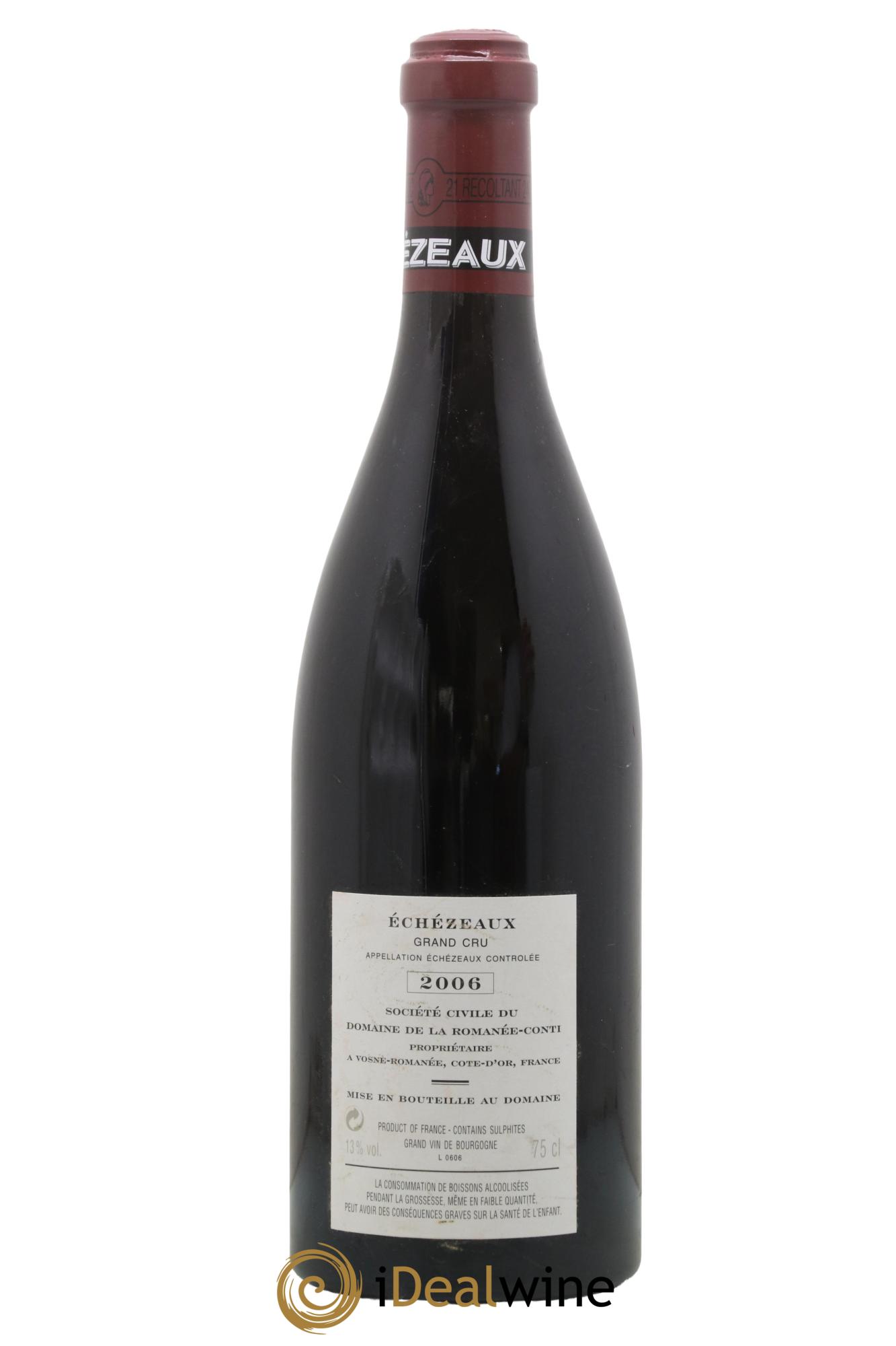 Echezeaux Grand Cru Domaine de la Romanée-Conti 2006 - Lotto di 1 bottiglia - 1