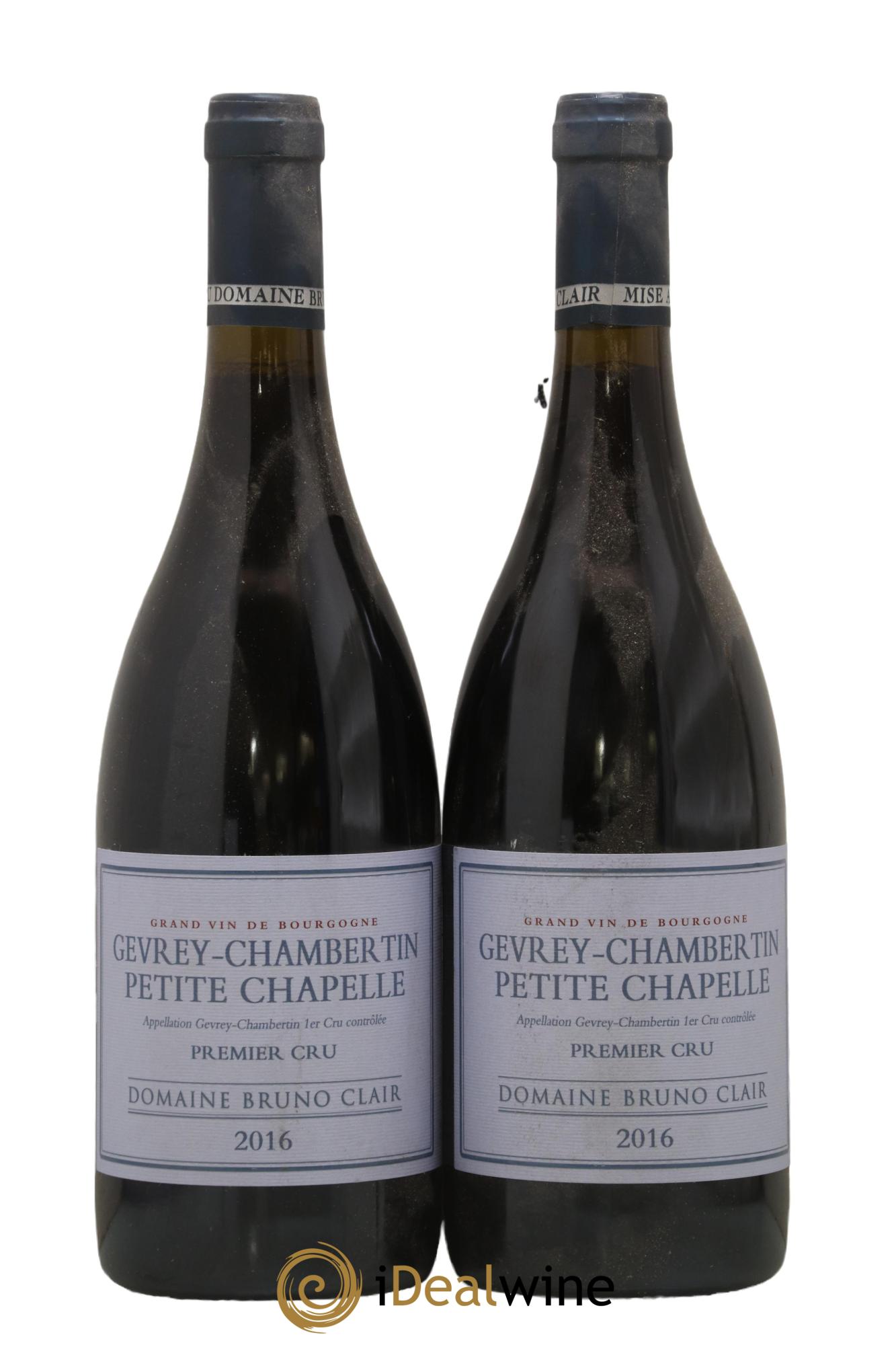 Gevrey-Chambertin 1er Cru Petite Chapelle Bruno Clair (Domaine) 2016 - Lot de 2 bouteilles - 0