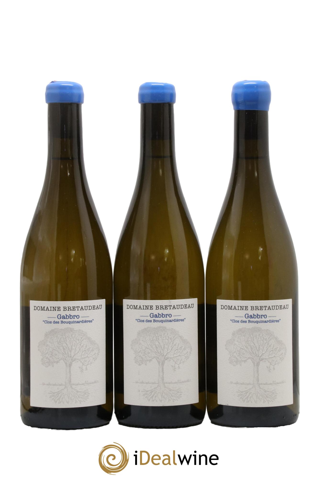 Muscadet-Sèvre-et-Maine Gabbro Clos des Bouquinardières Jérôme Bretaudeau - Domaine de Bellevue 2022 - Lot of 3 bottles - 0