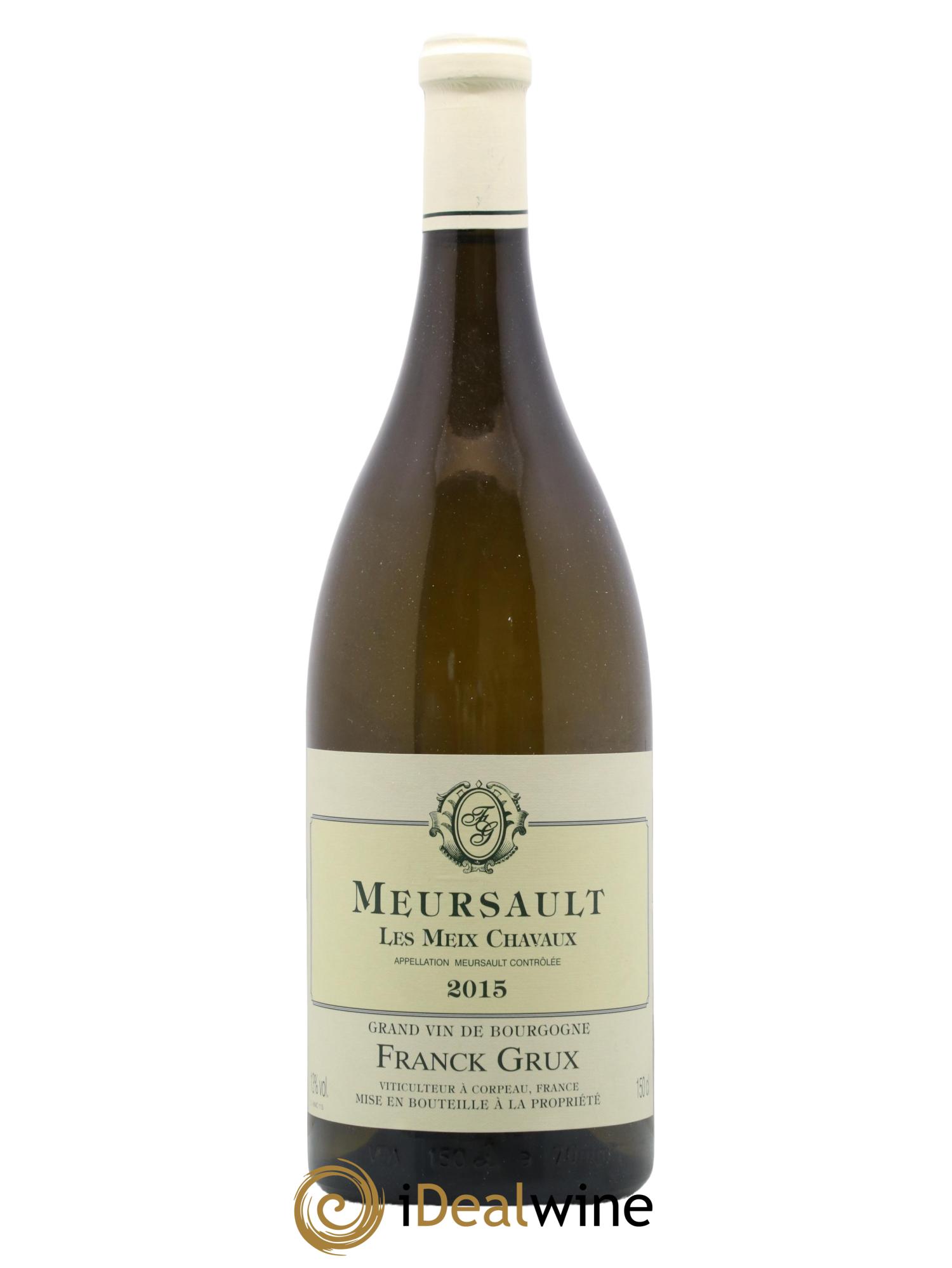 Meursault Meix Chavaux Domaine Franck Grux 2015 - Lot de 1 magnum - 1