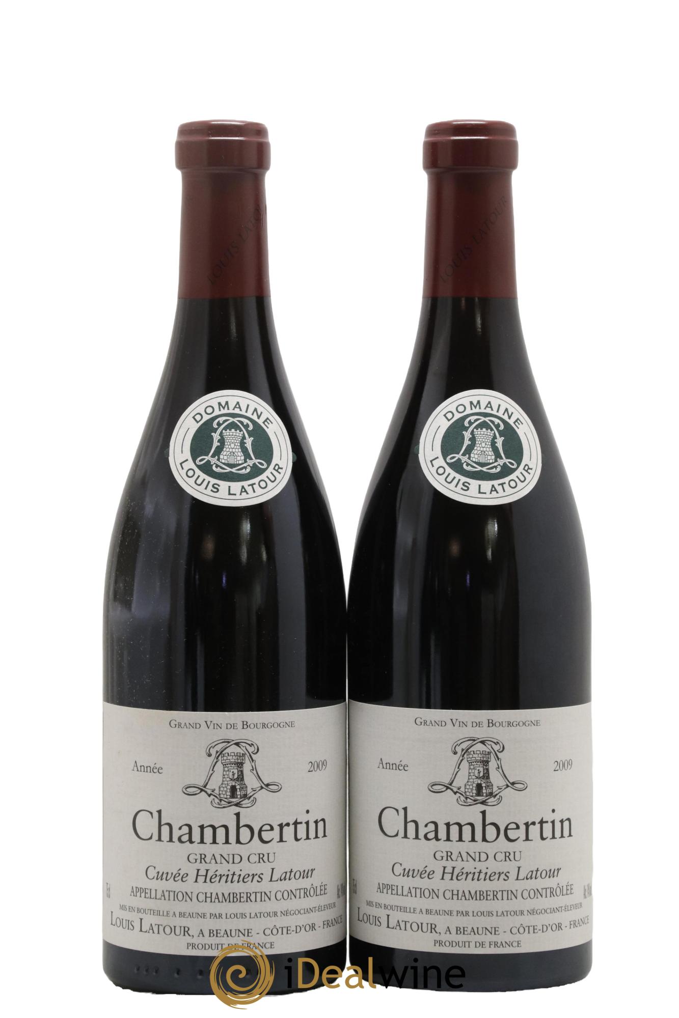 Chambertin Grand Cru Cuvée Héritiers Latour Louis Latour 2009 - Lotto di 2 bottiglie - 0