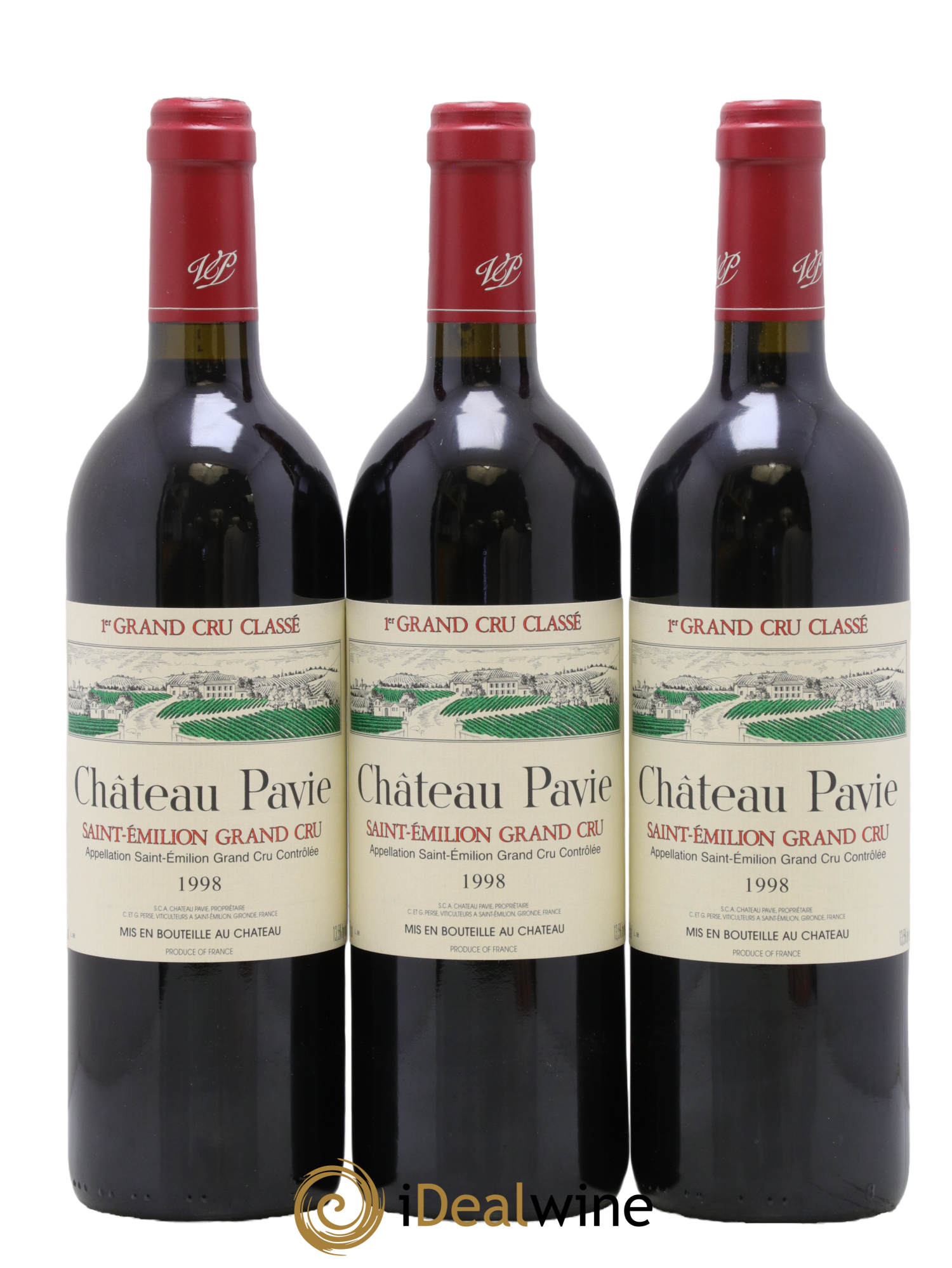 Château Pavie 1er Grand Cru Classé A 1998 - Lot of 12 bottles - 3