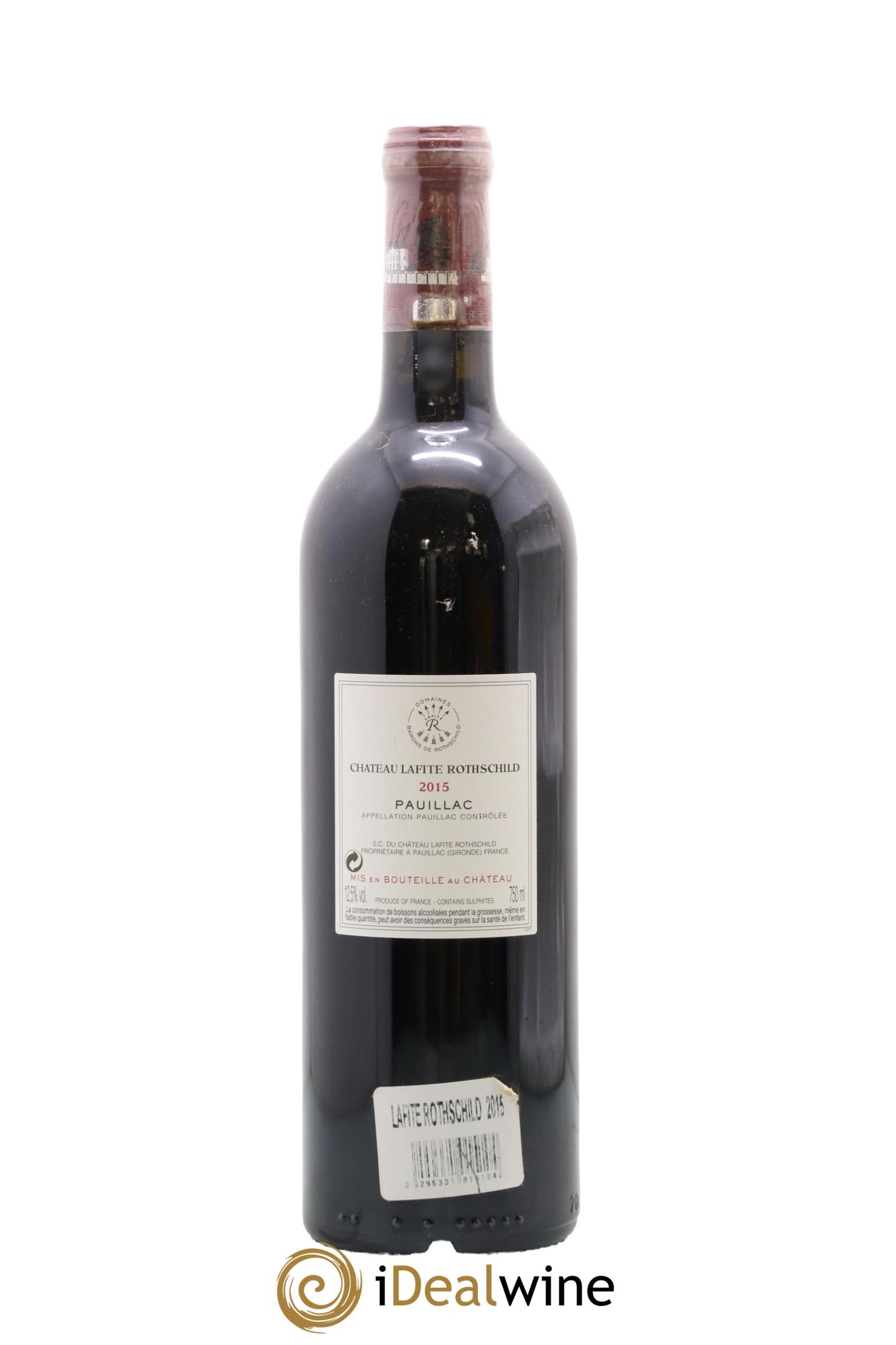 Château Lafite Rothschild 1er Grand Cru Classé 2015 - Posten von 1 Flasche - 1