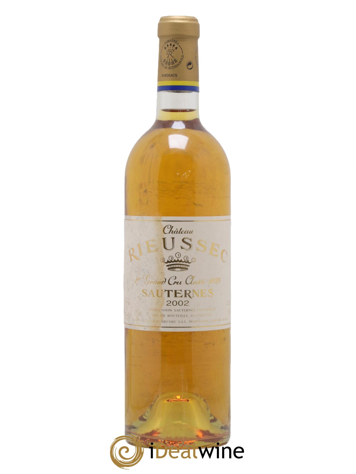 Château Rieussec 1er Grand Cru Classé 2002 - Posten von 1 Flasche - 0