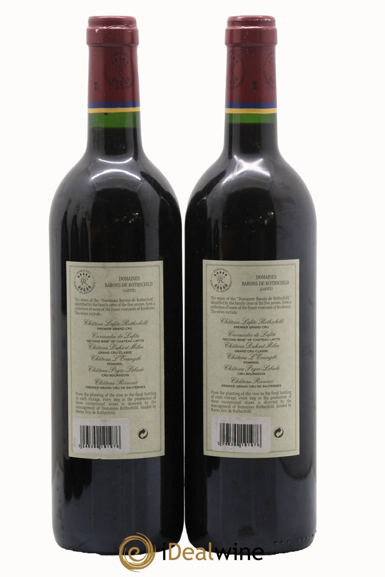 Carruades de Lafite Rothschild Second Vin 1999 - Lot de 2 bouteilles - 1