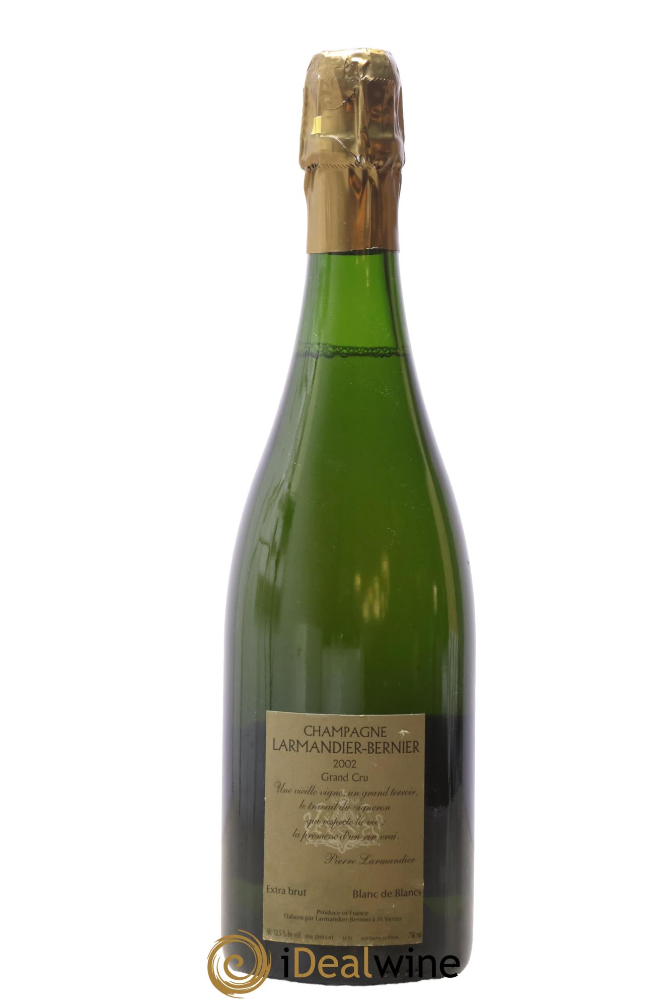 Vieille Vigne de Cramant Grand Cru Extra-Brut Larmandier-Bernier 2002 - Posten von 1 Flasche - 1