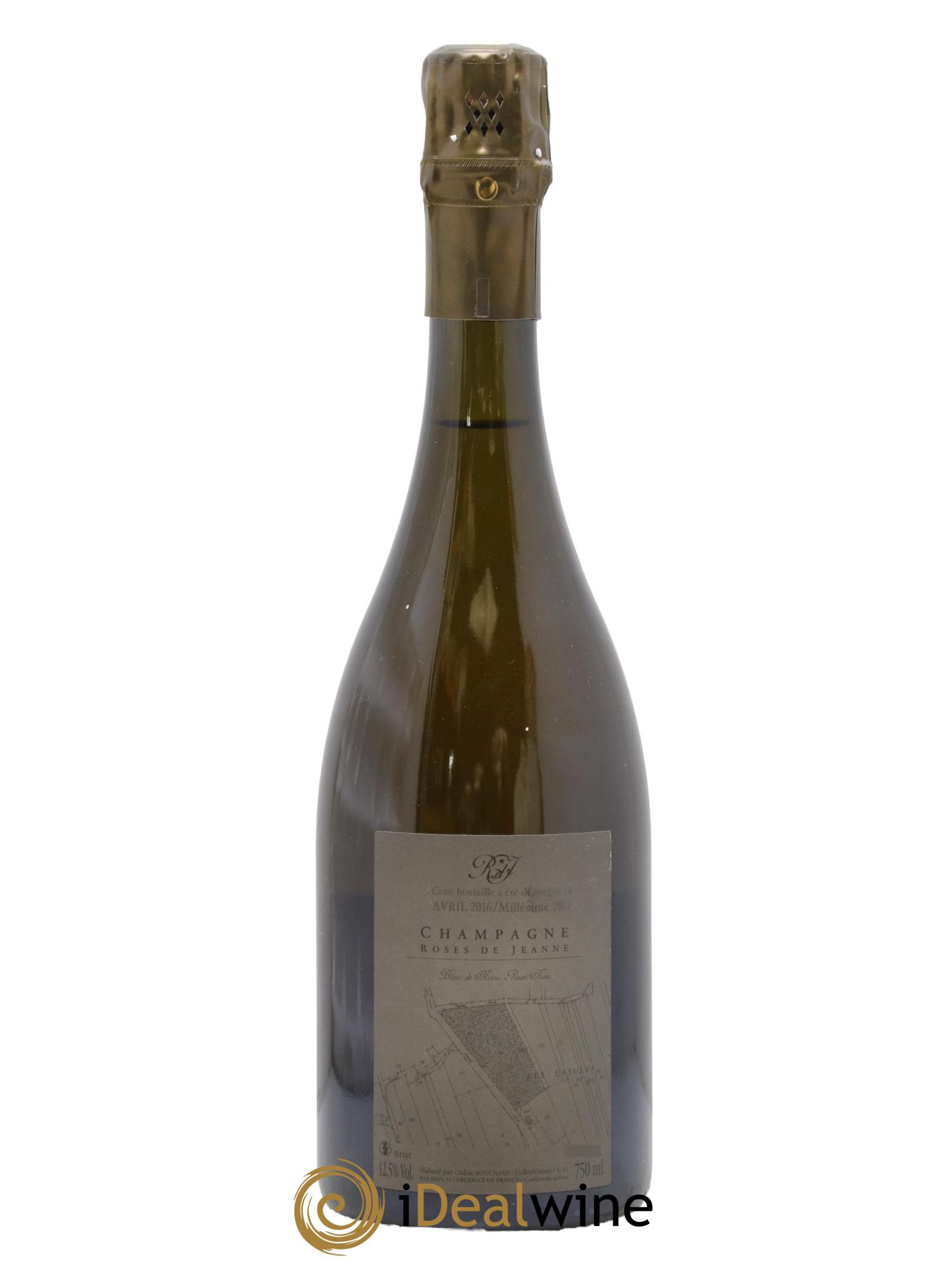 Roses de Jeanne Les Ursules Blanc de Noirs Brut Cédric Bouchard 2012 - Lot de 1 bouteille - 1