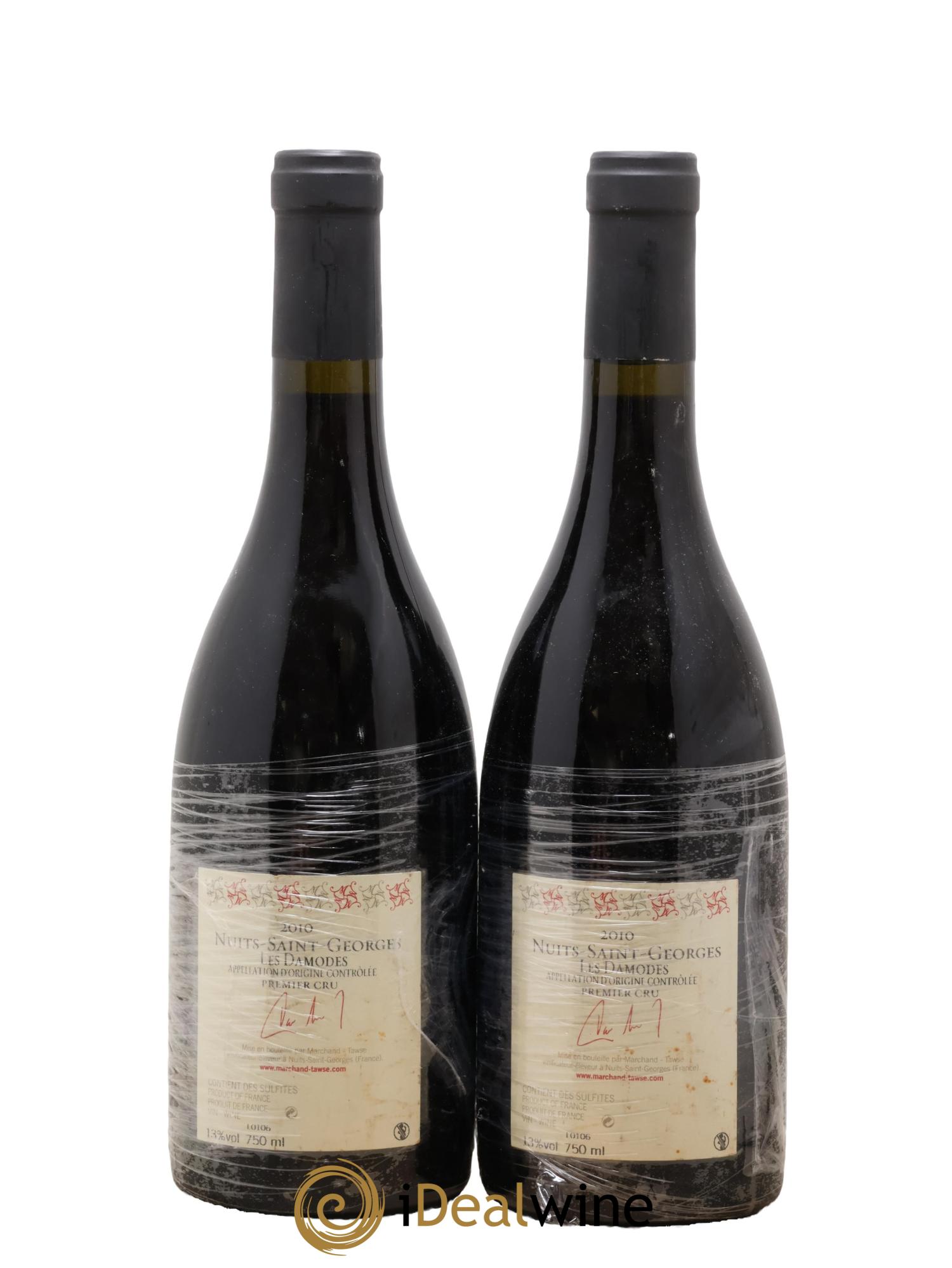 Nuits-Saint-Georges 1er Cru Les Damodes Pascal Marchand 2010 - Lot de 2 bouteilles - 1