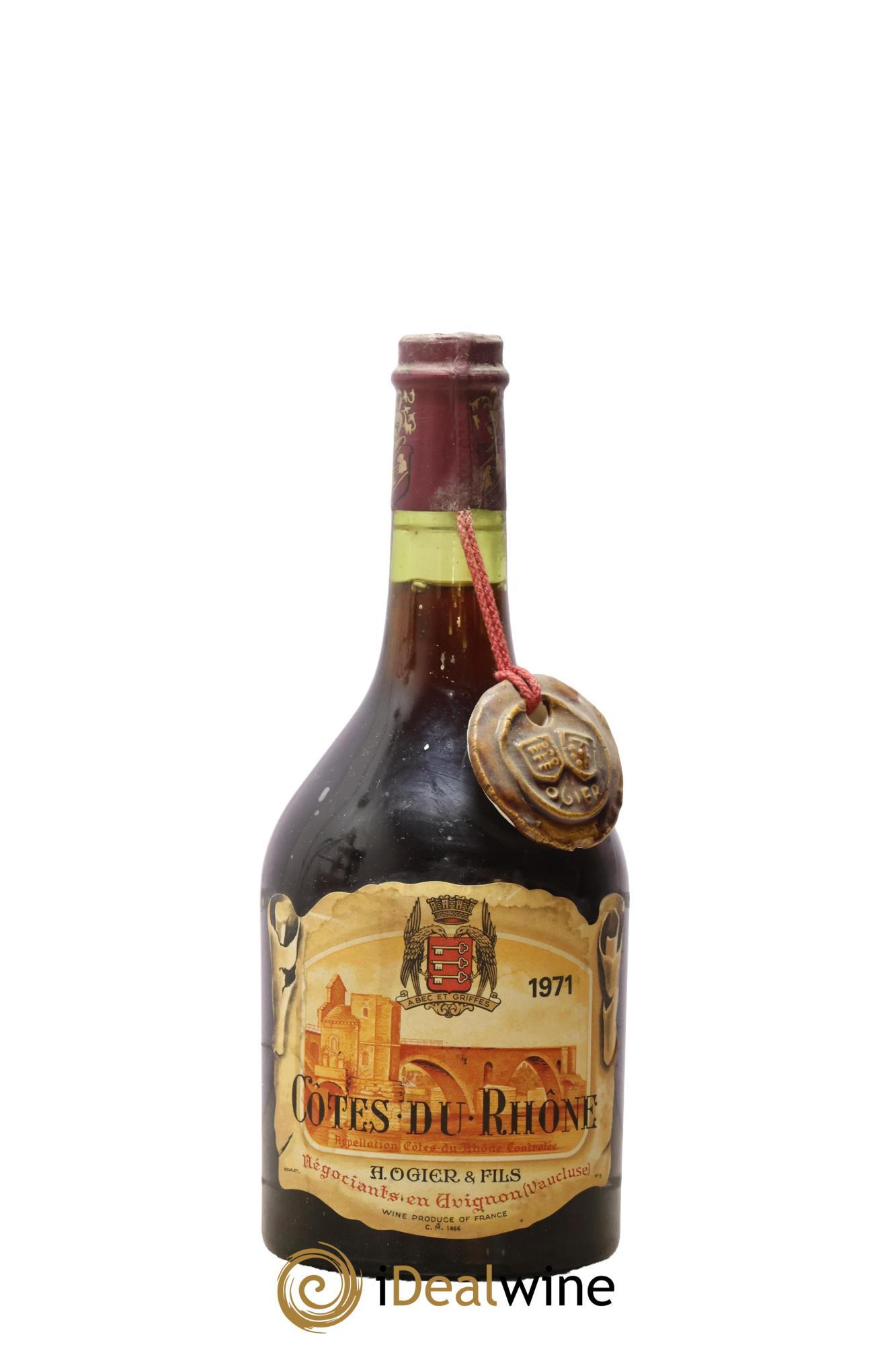 Côtes-du-Rhône Ogier & Fils 1971 - Posten von 1 Flasche - 0