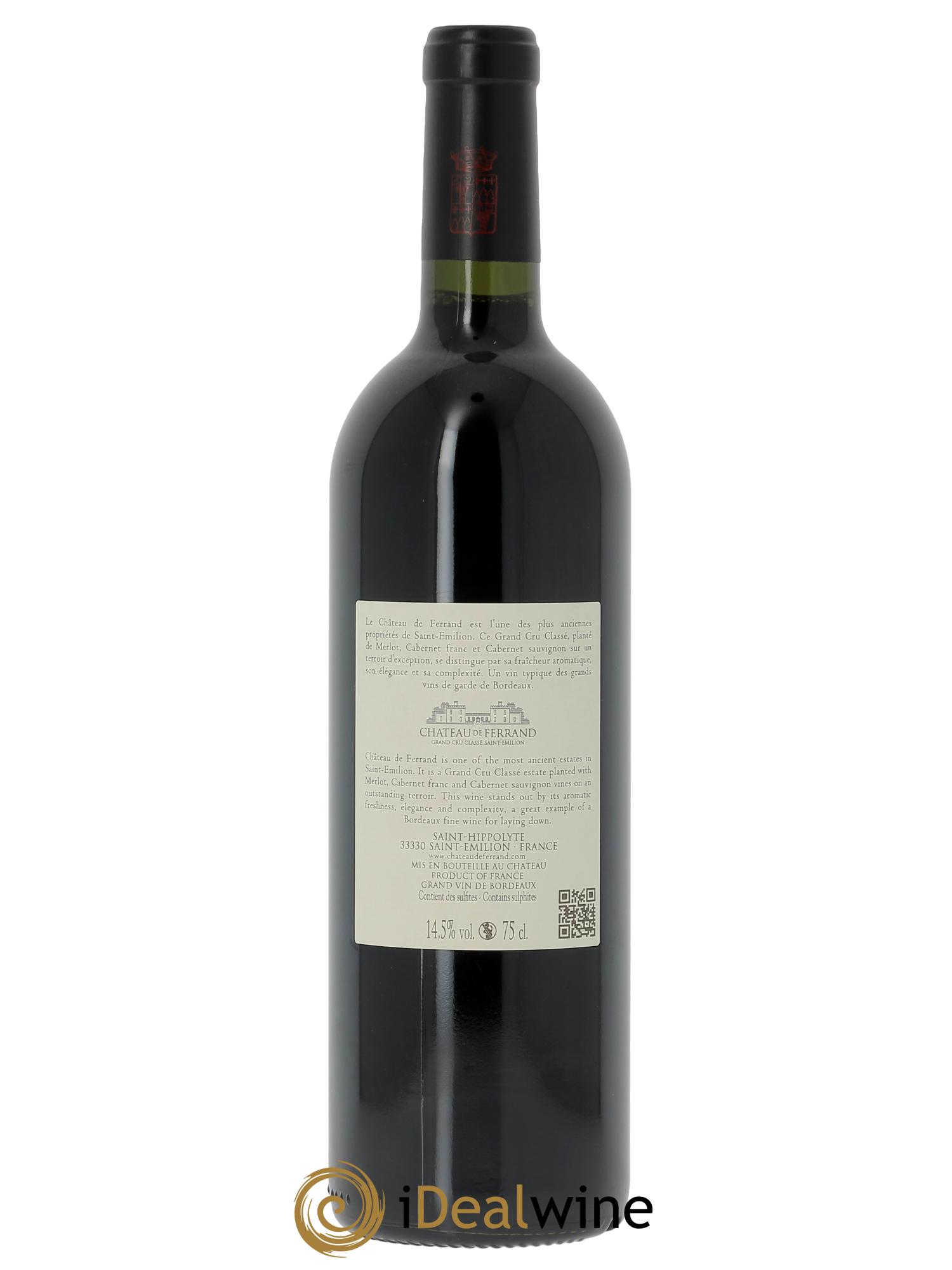 Château de Ferrand Grand Cru Classé (CBO à partir de 6 bts) 2018 - Lot de 1 bouteille - 1