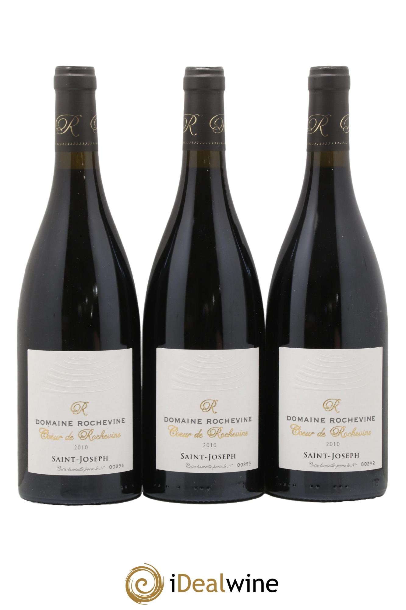 Saint-Joseph Cave Desirat Domaine Rochevine Coeur De Rochevine 2010 - Lot of 3 bottles - 0