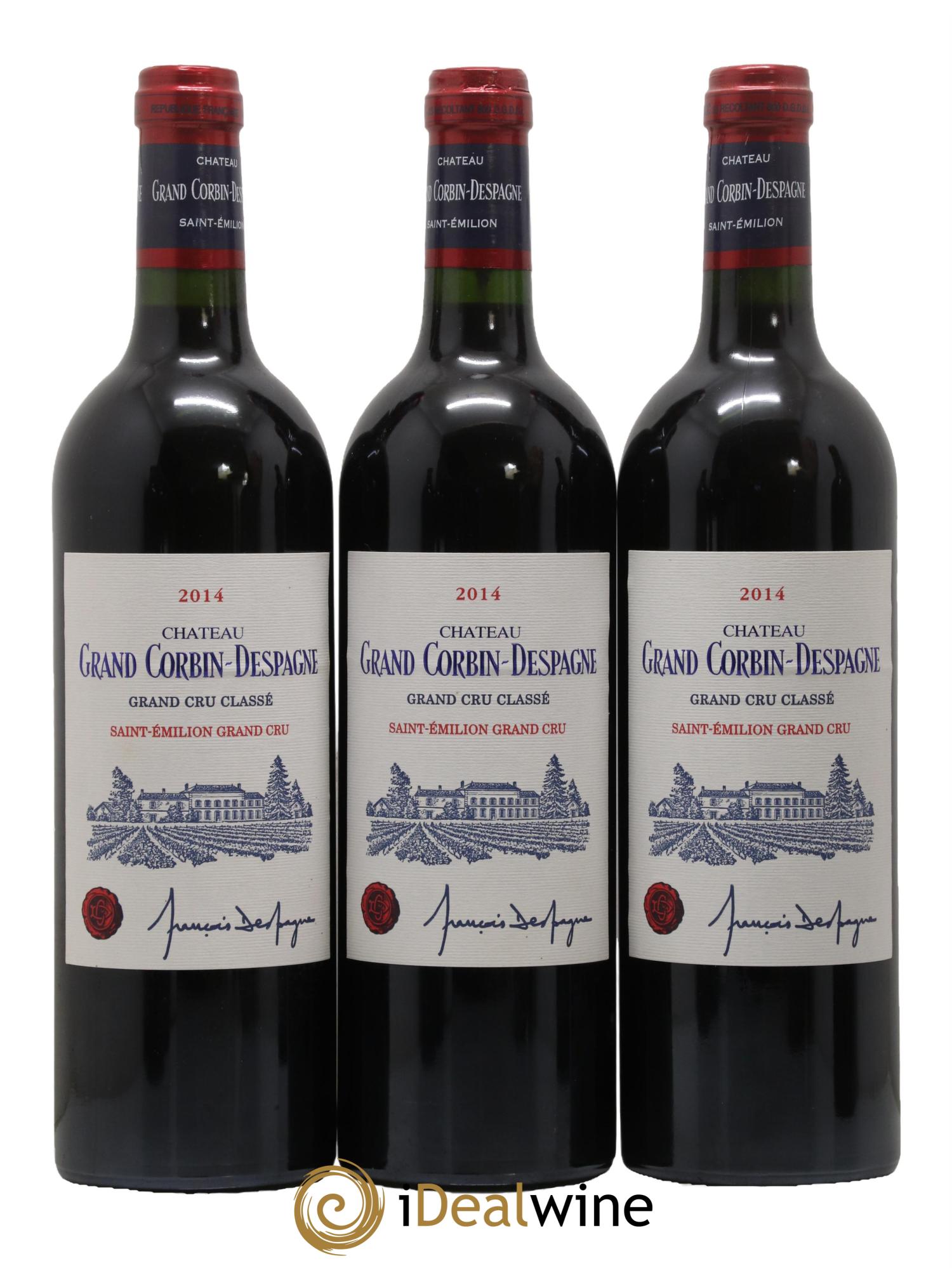 Château Grand Corbin Despagne Grand Cru Classé  2014 - Lot de 6 bouteilles - 1