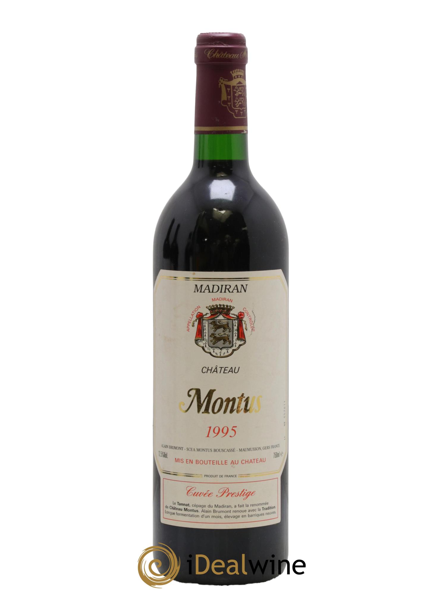 Madiran Château Montus-Prestige Alain Brumont 1995 - Posten von 1 Flasche - 0