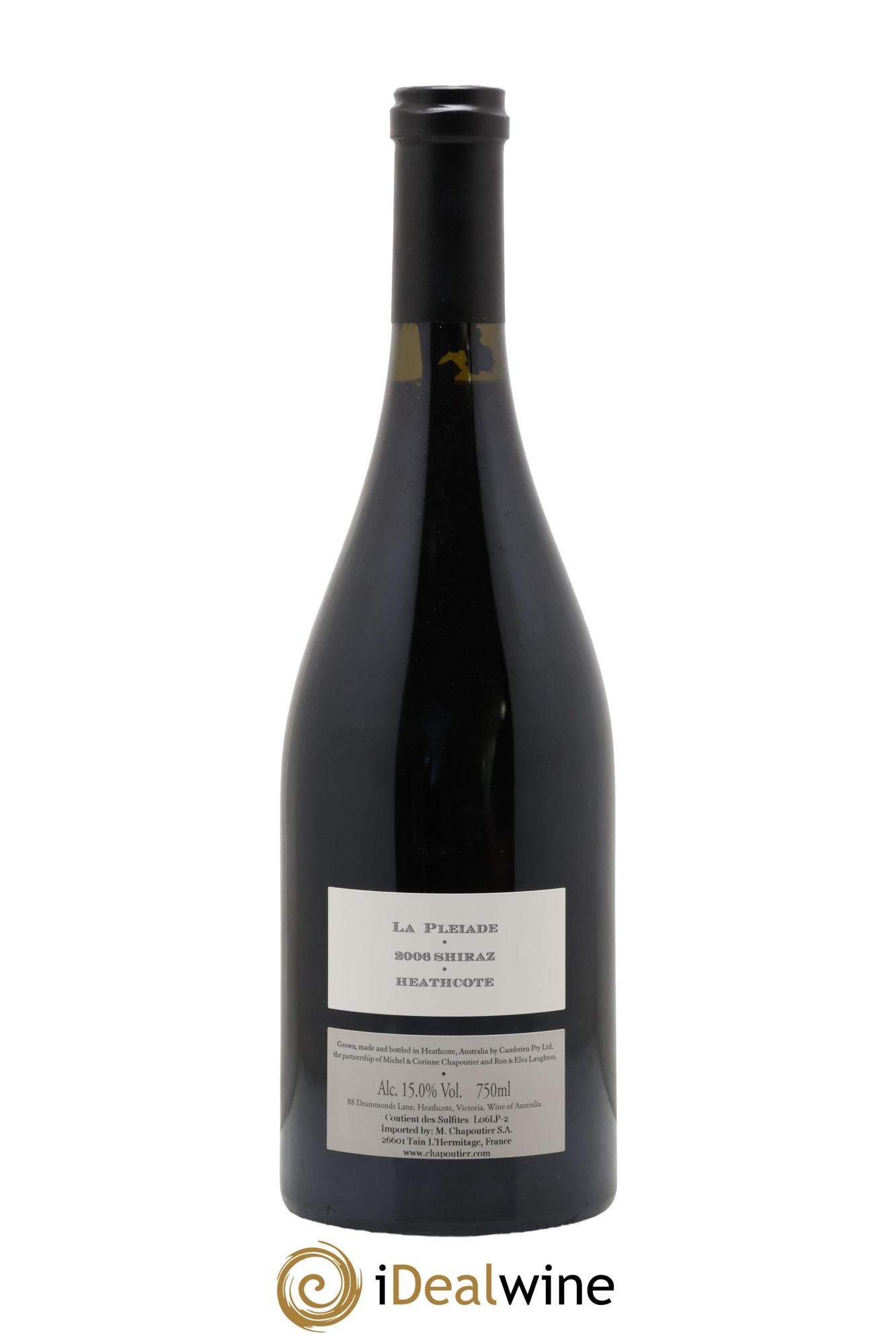 Australie Cambrien La Pleiade Chapoutier 2006 - Lot de 1 bouteille - 1