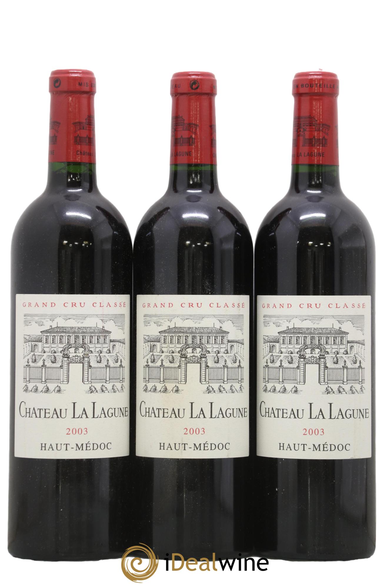 Château la Lagune 3ème Grand Cru Classé 2003 - Posten von 3 Flaschen - 0