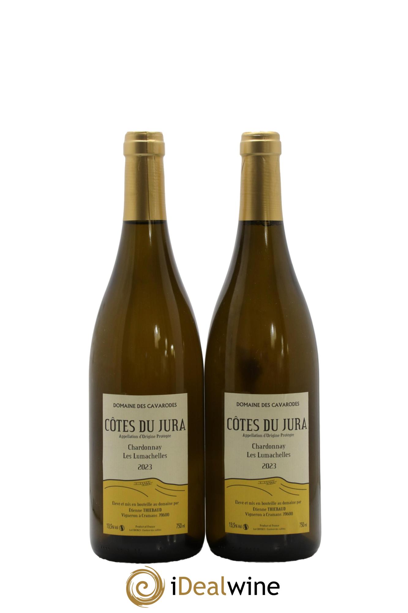 Côtes du Jura Chardonnay Les Lumachelles Cavarodes (Domaine des) - Etienne Thiébaud 2023 - Lot de 2 bouteilles - 0