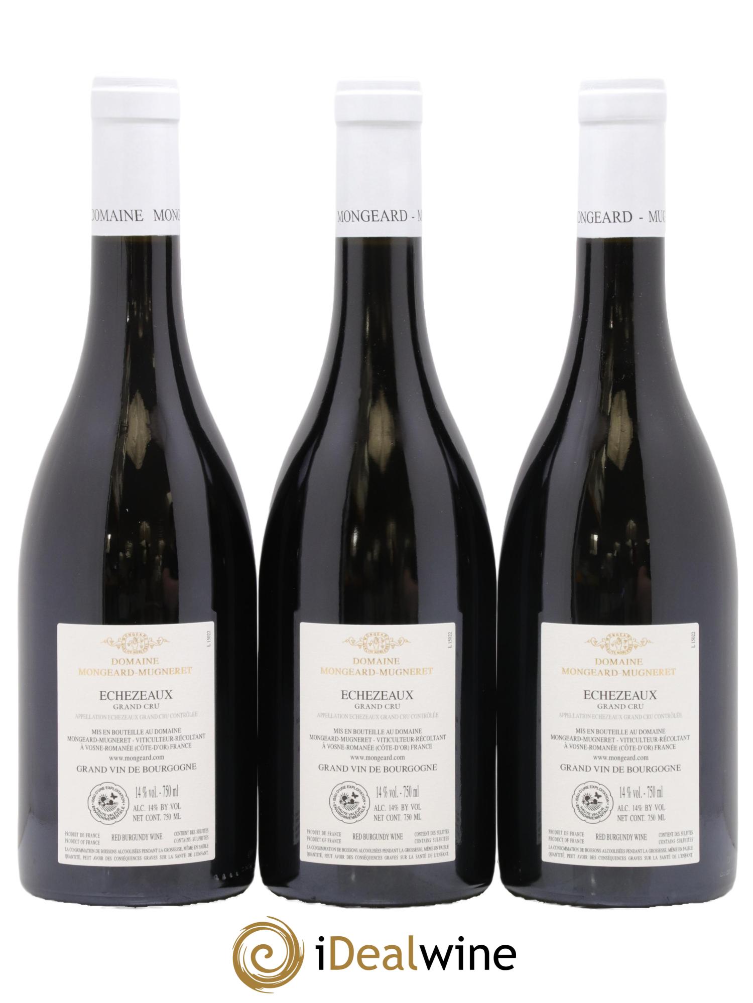 Echezeaux Grand Cru Mongeard-Mugneret (Domaine) 2022 - Lot of 3 bottles - 1