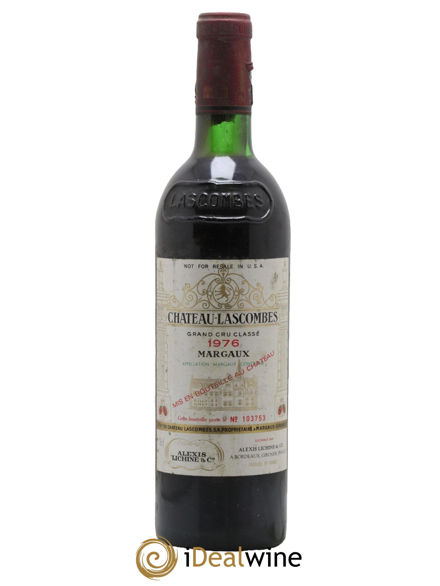 Château Lascombes 2ème Grand Cru Classé 1976 - Lot de 1 bouteille - 0