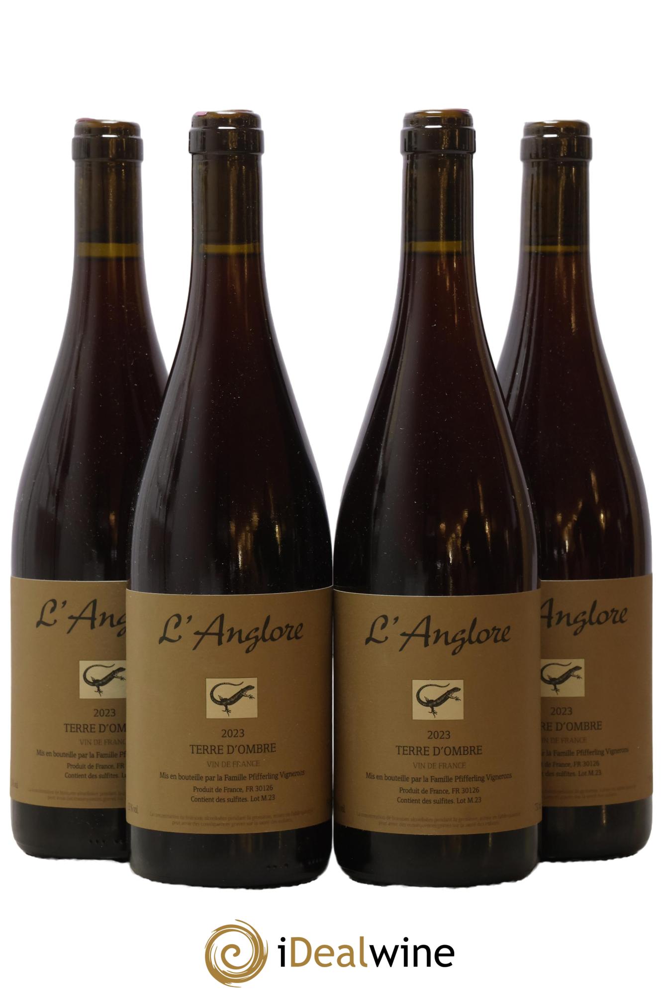 Vin de France Terre d'Ombre L'Anglore 2023 - Lot de 4 bouteilles - 0