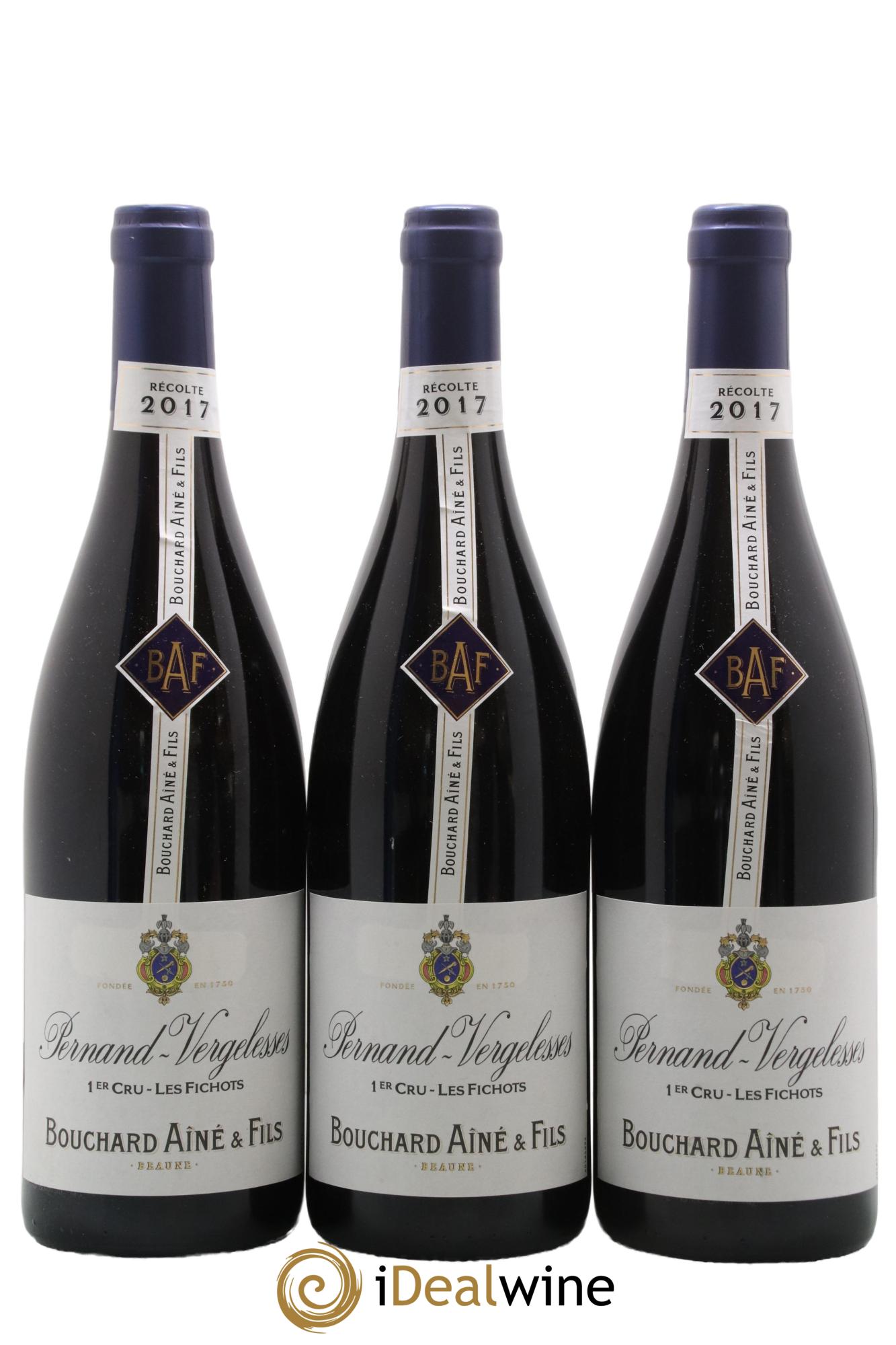 Pernand-Vergelesses 1er Cru Les Fillots Bouchard Ainé et Fils 2017 - Lot de 3 bouteilles - 0