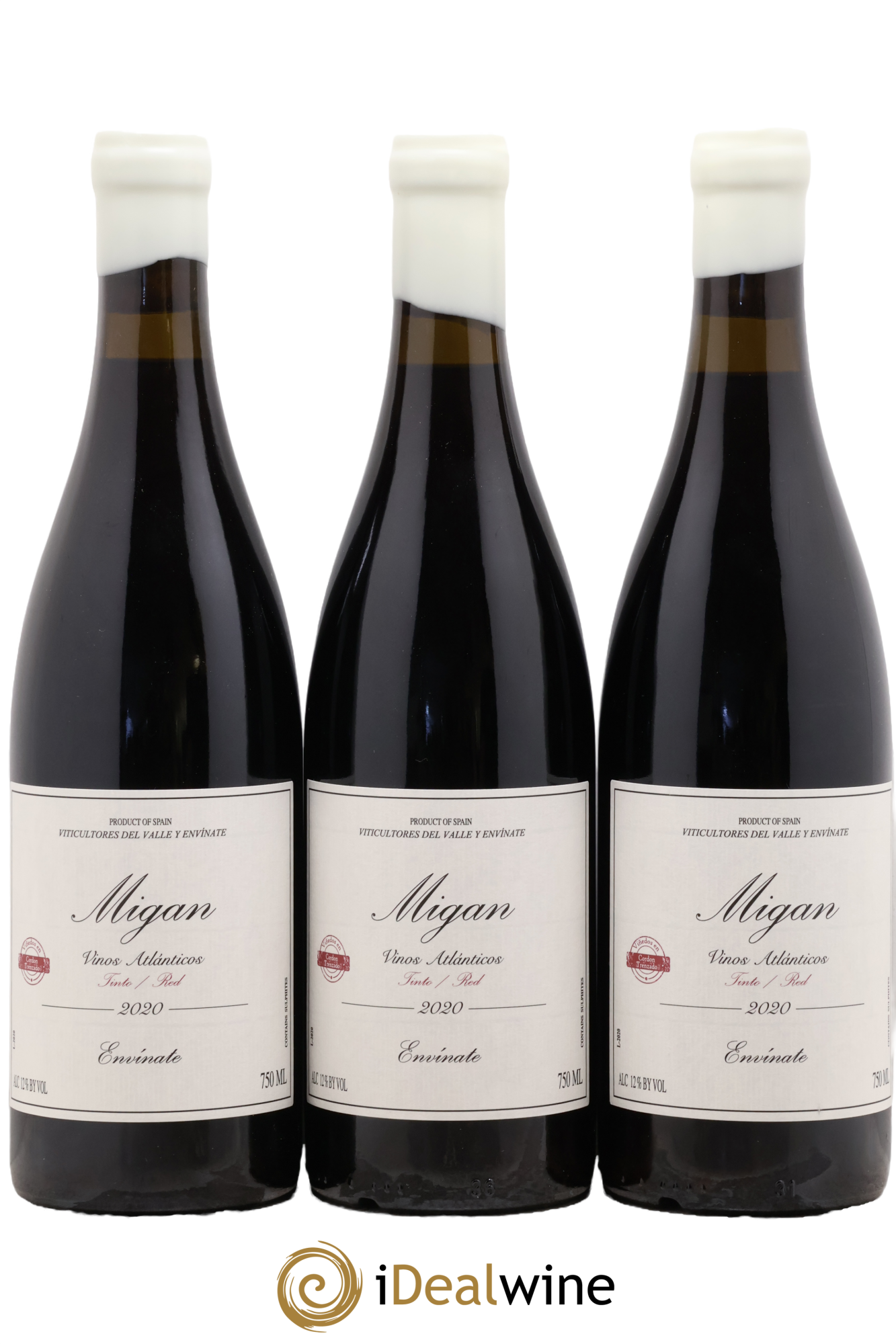 Vinos Atlanticos - Islas Canarias Migan Envinate 2020 - Lot de 3 bouteilles - 0