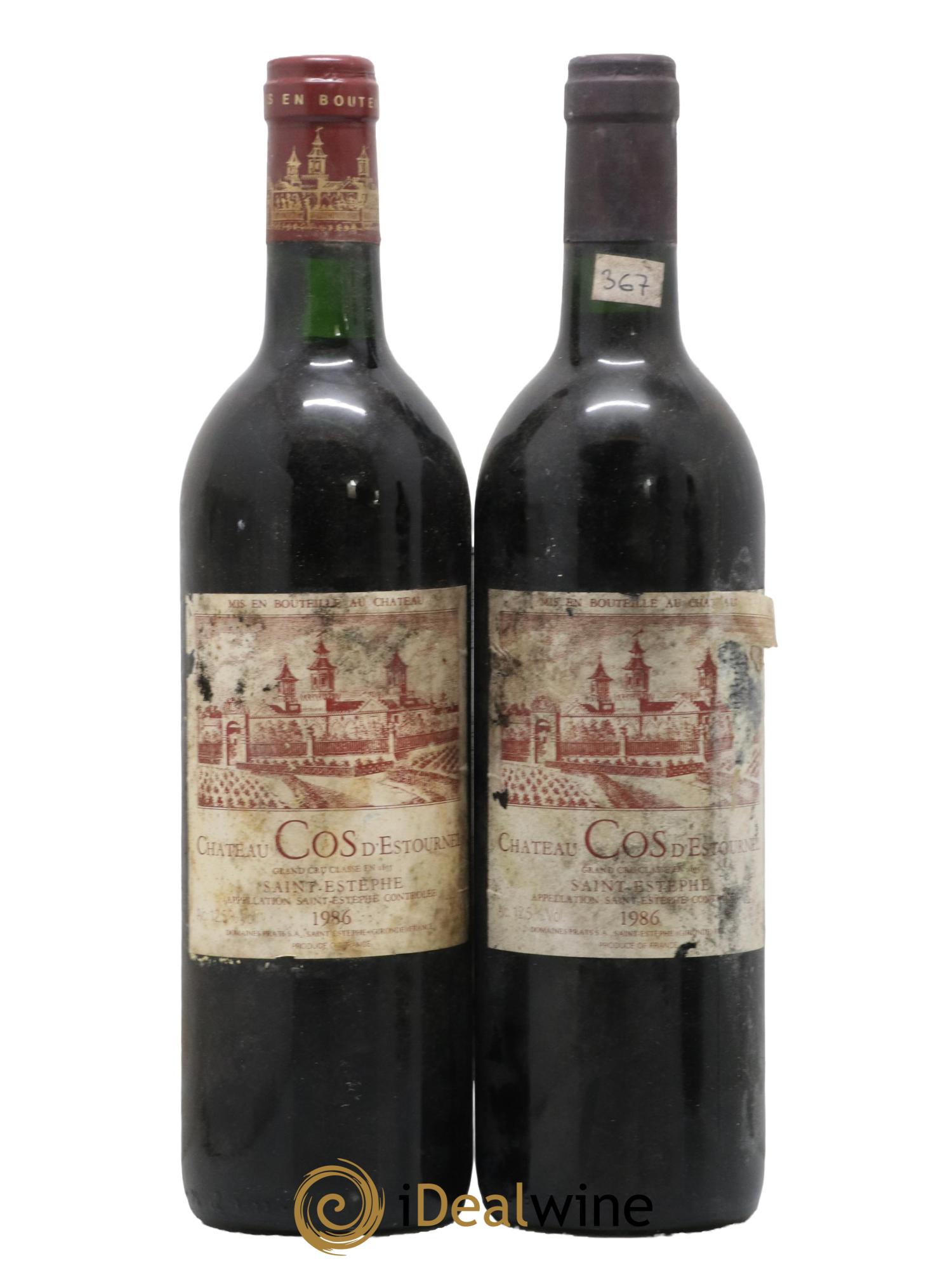 Cos d'Estournel 2ème Grand Cru Classé 1986 - Posten von 2 Flaschen - 0