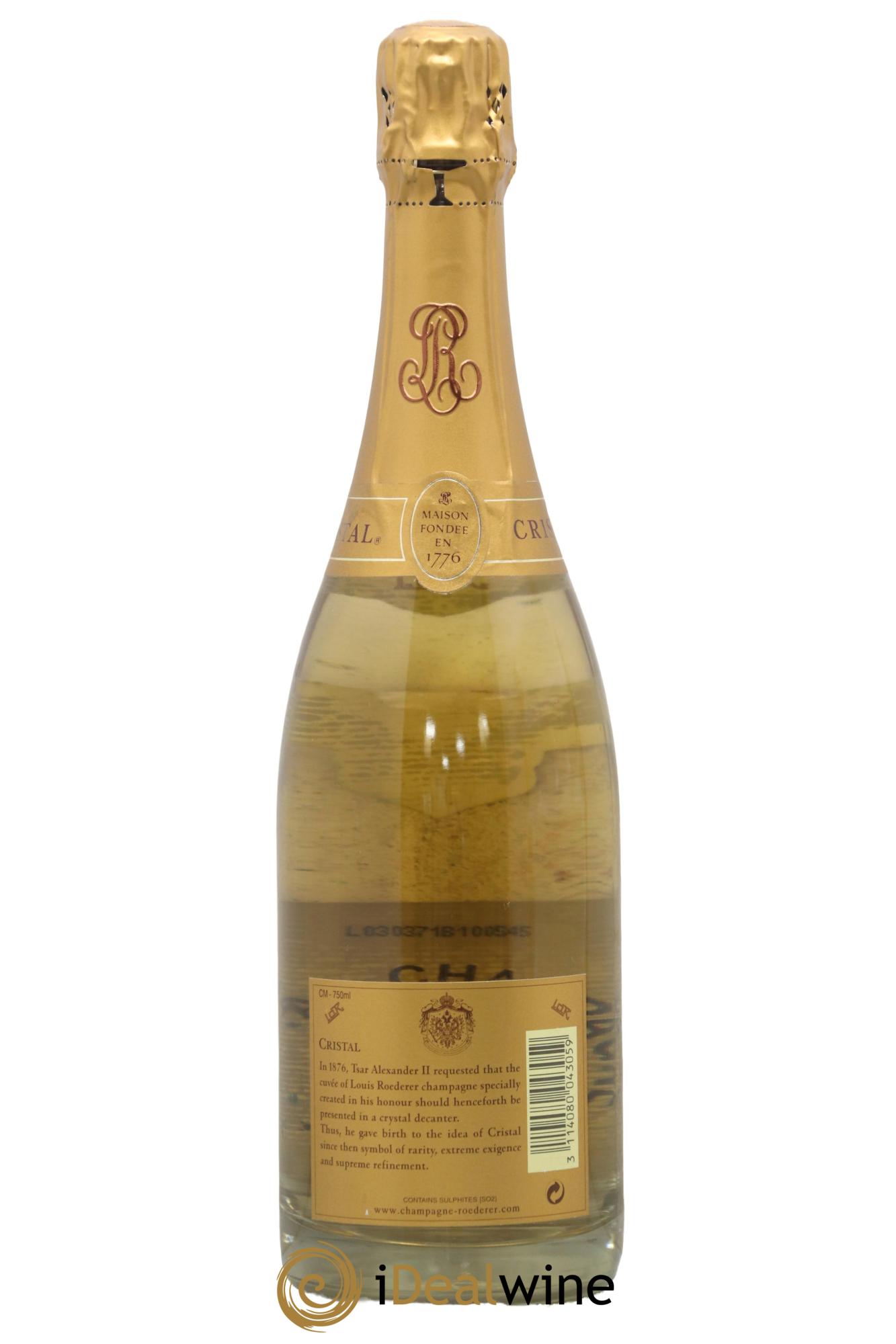 Cristal Louis Roederer 2002 - Lot de 1 bouteille - 1