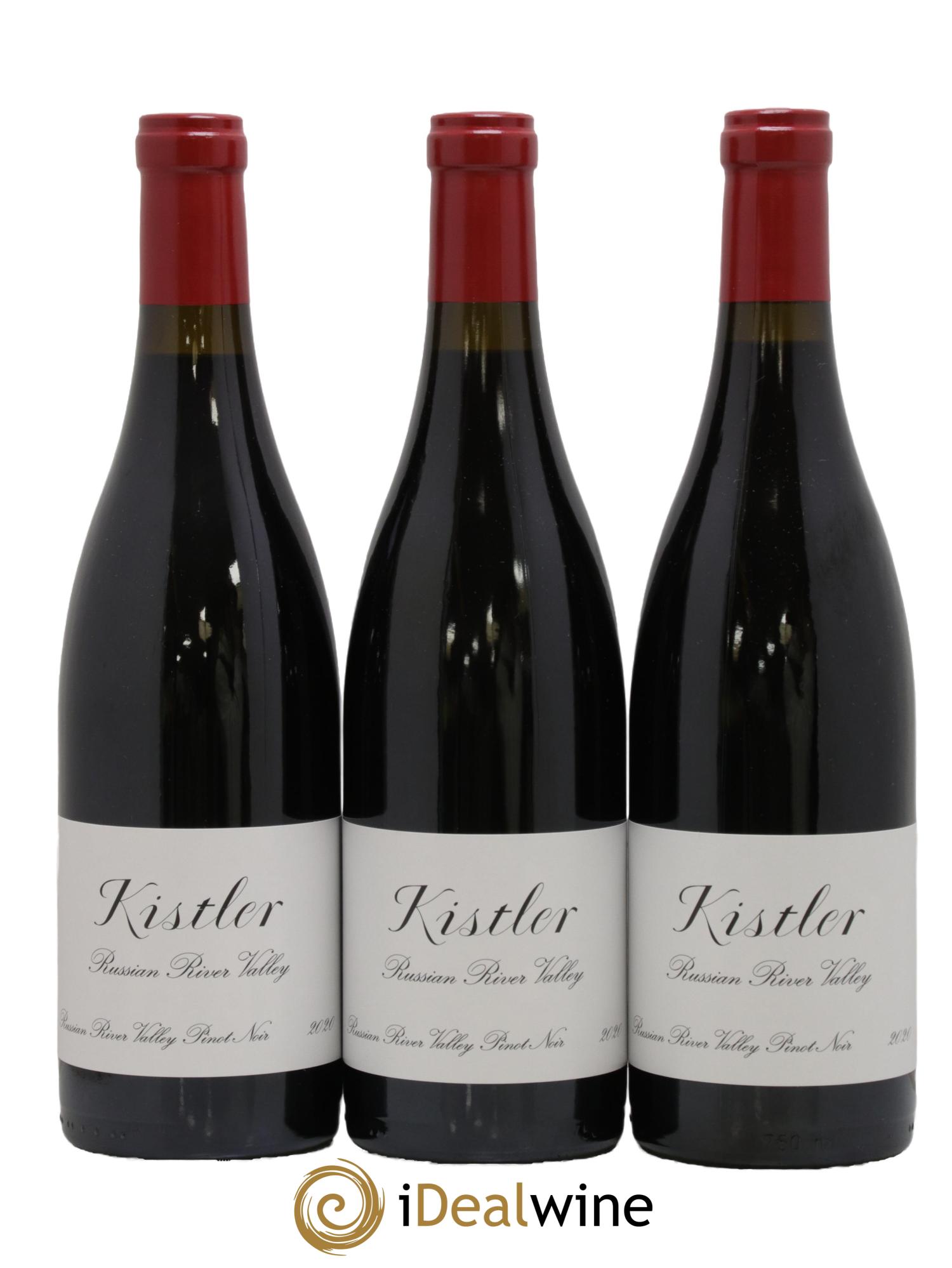 Russian River Pinot Noir Kistler 2020 - Lot de 3 bouteilles - 0
