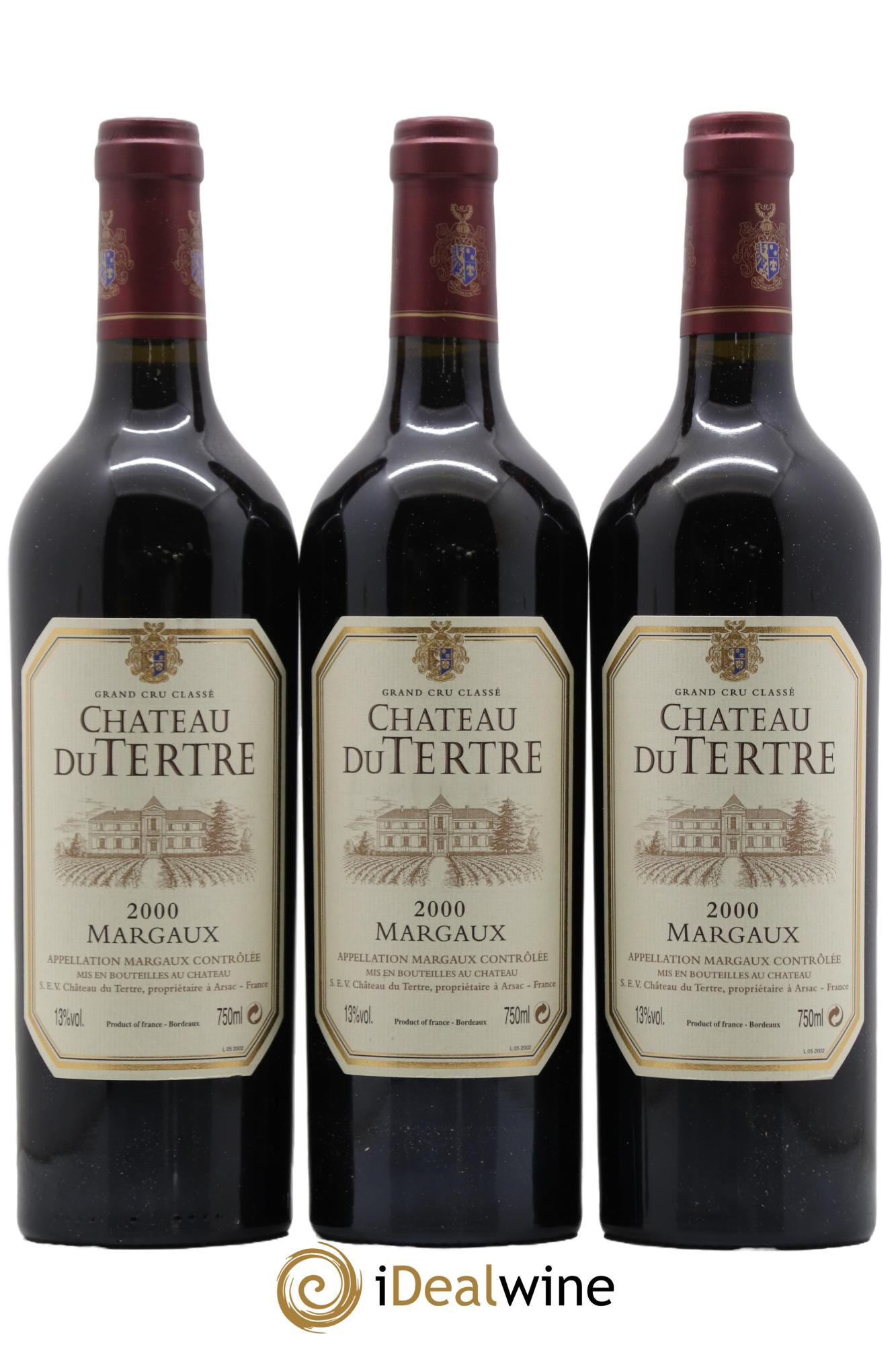 Château du Tertre 5ème Grand Cru Classé 2000 - Lot de 6 bouteilles - 2