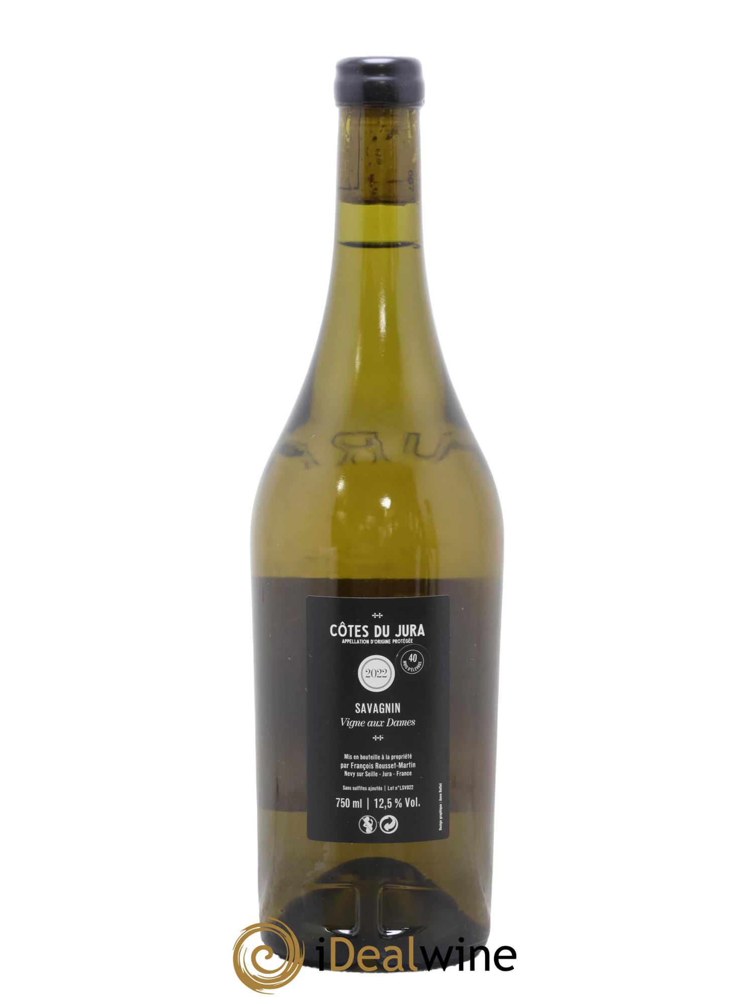 Côtes du Jura Vignes aux Dames François Rousset Martin 2022 - Lotto di 1 bottiglia - 1