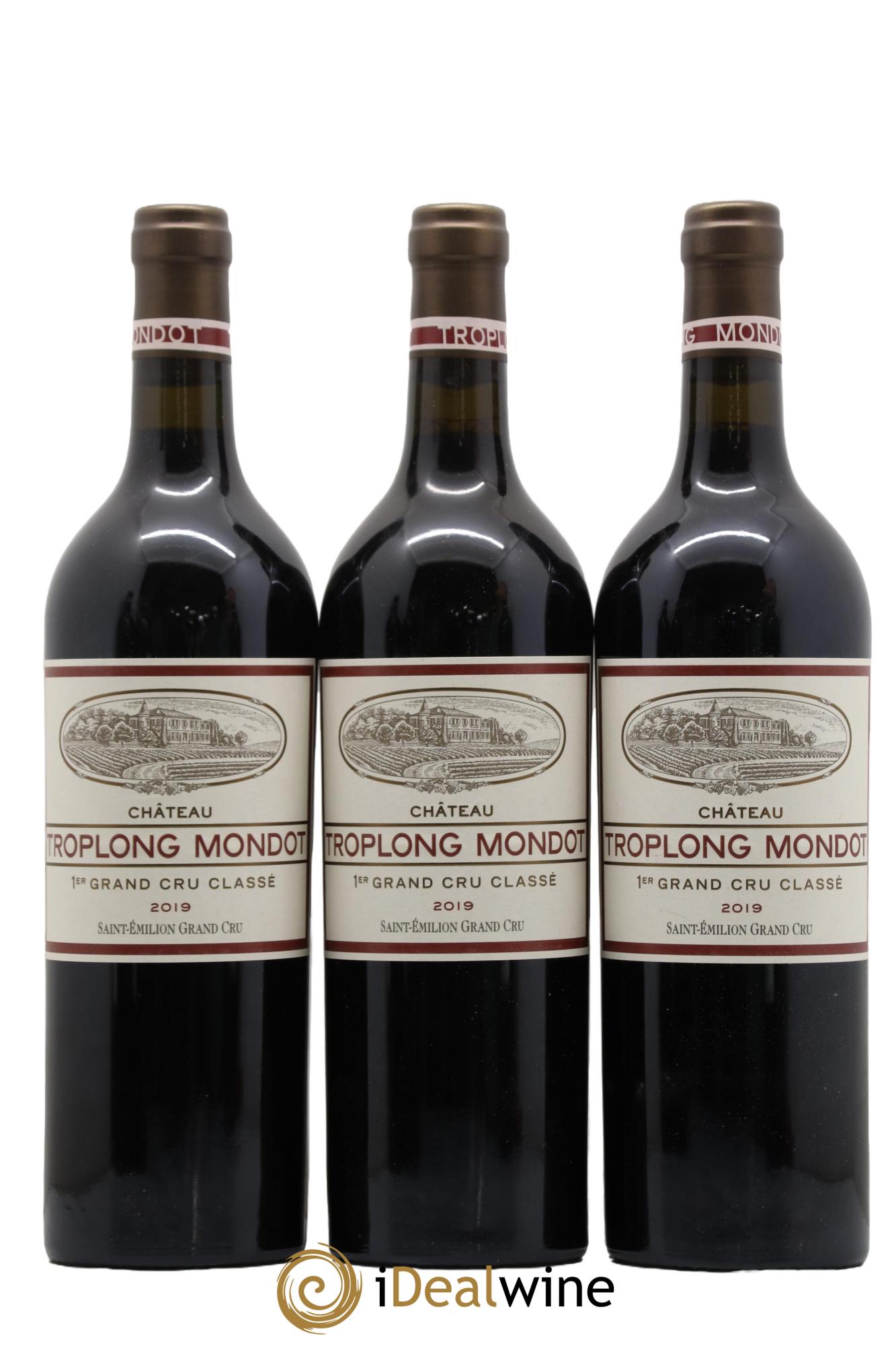 Château Troplong Mondot 1er Grand Cru Classé B  2019 - Posten von 6 Flaschen - 2