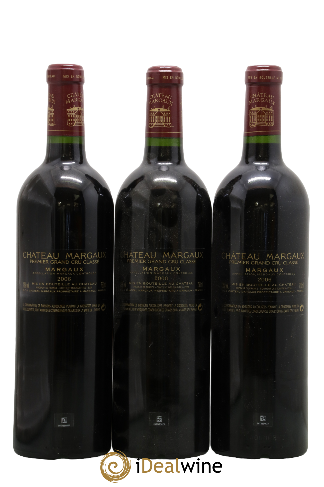 Château Margaux 1er Grand Cru Classé 2006 - Lot of 3 bottles - 1
