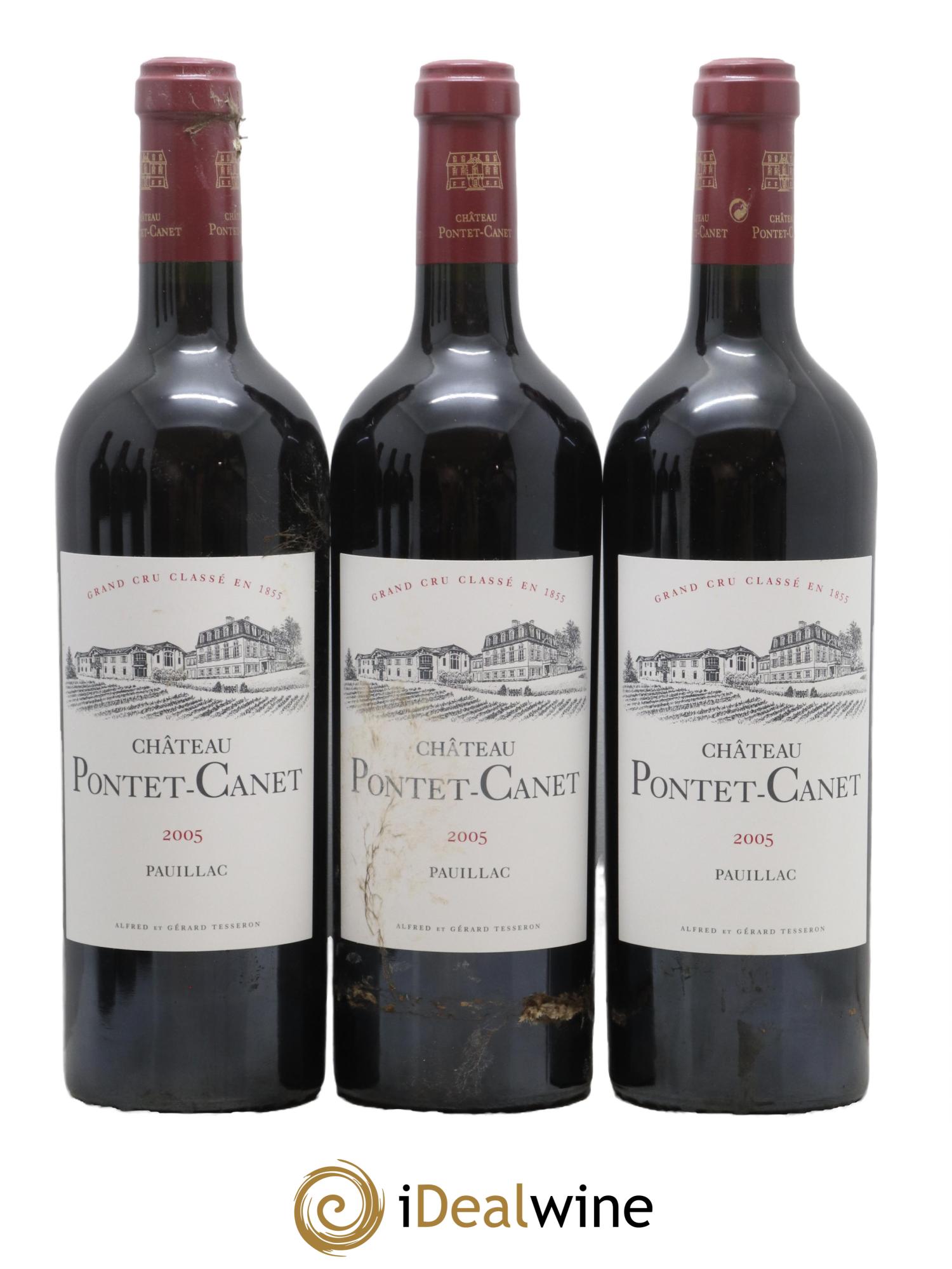 Château Pontet Canet 5ème Grand Cru Classé 2005 - Lot de 6 bouteilles - 1