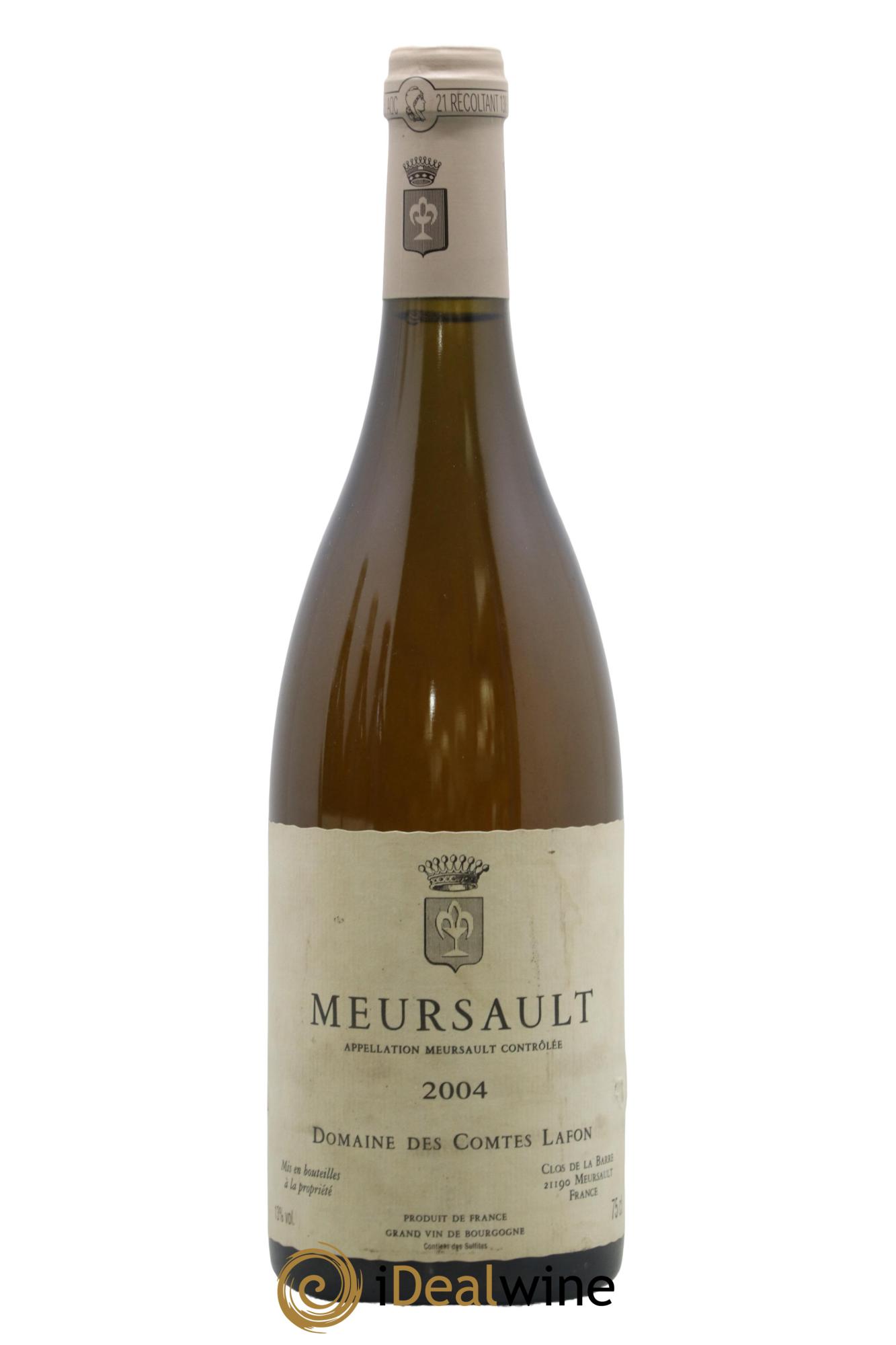 Meursault Comtes Lafon (Domaine des) 2004 - Lot de 1 bouteille - 0