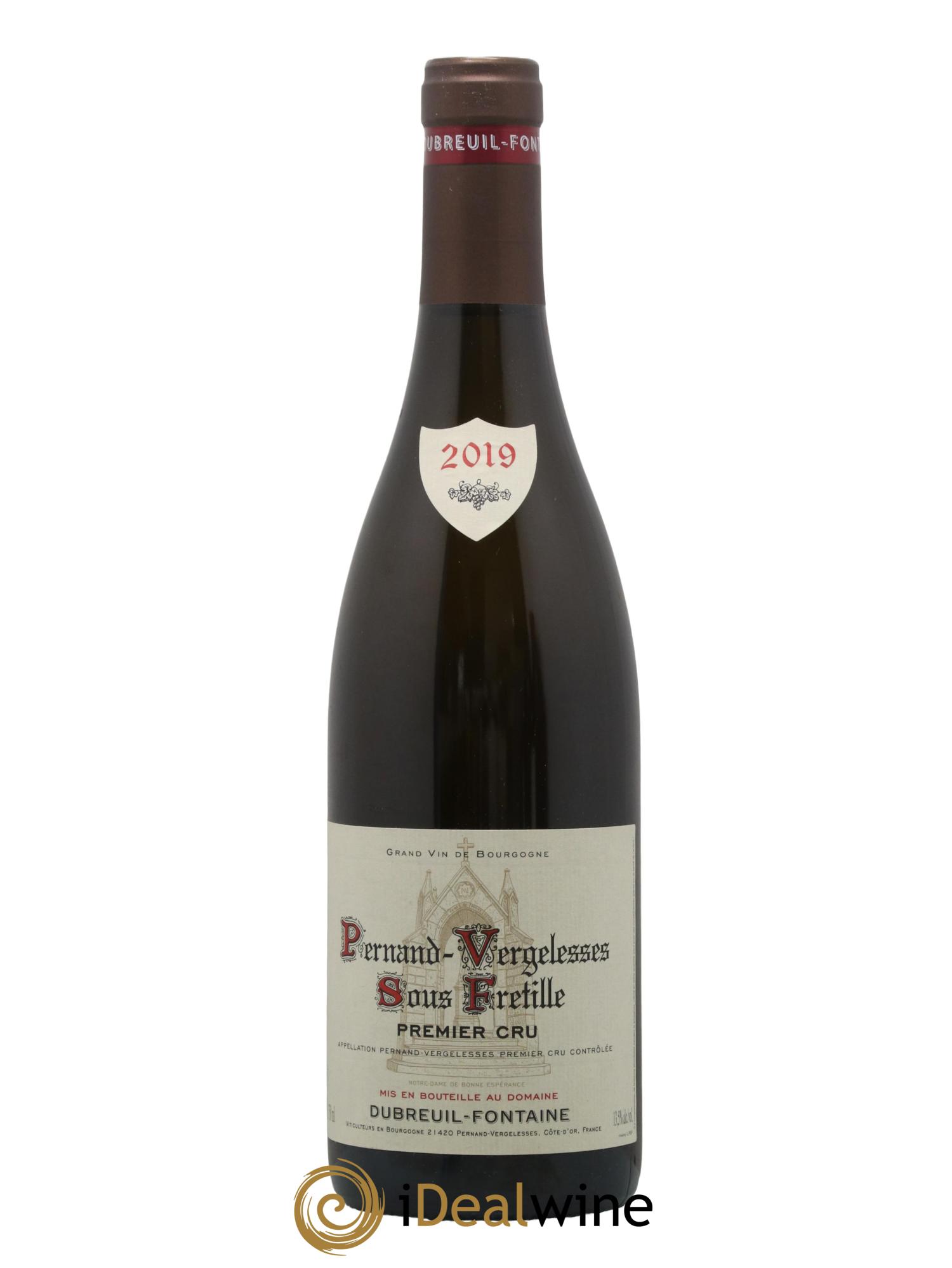 Pernand-Vergelesses 1er Cru Sous Fretille Domaine Dubreuil Fontaine 2019 - Lot de 1 bouteille - 0