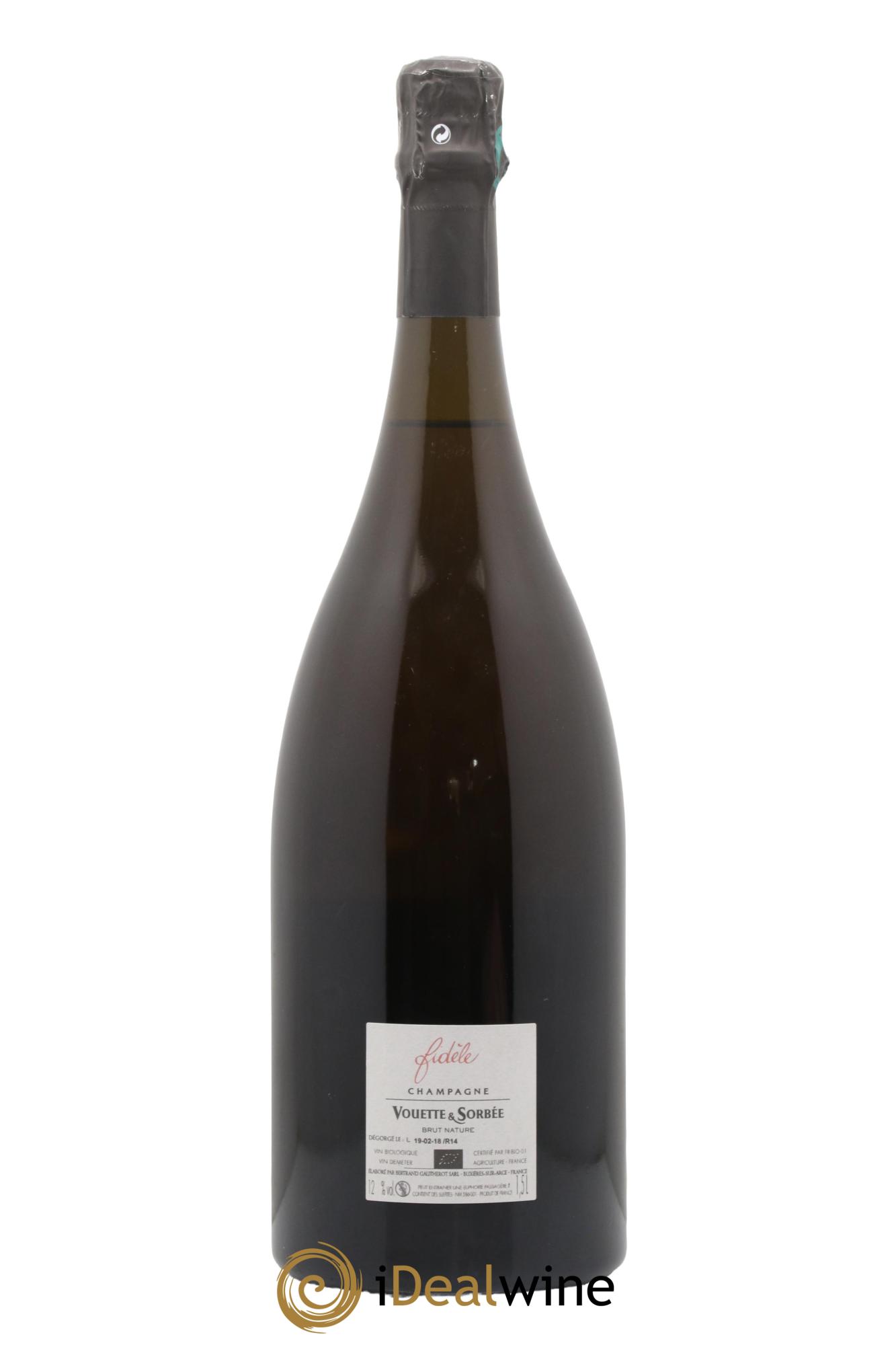 Fidèle Blanc de Noirs Vouette et Sorbée 2014 - Lot de 1 magnum - 1