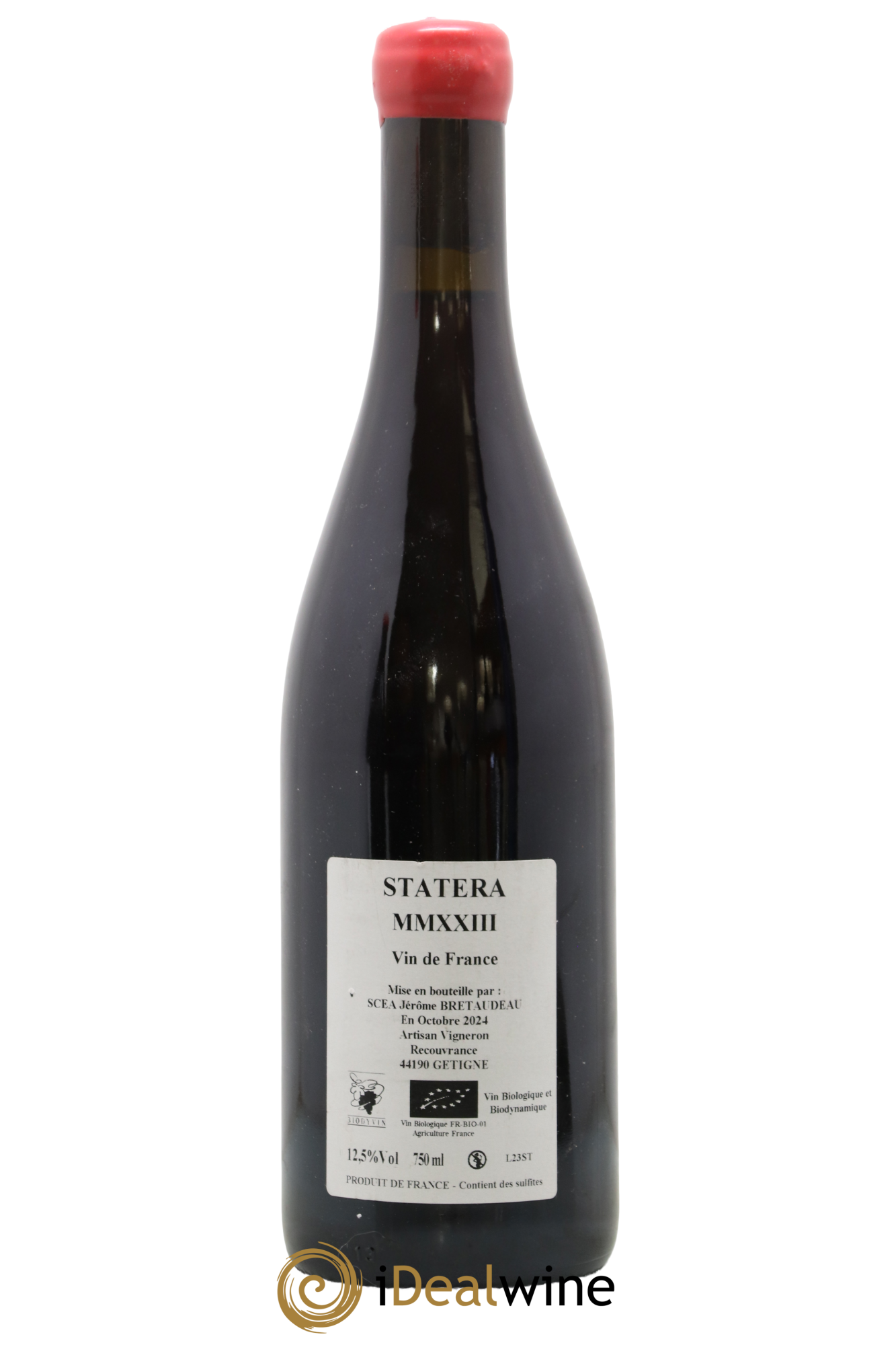 Vin de France Statera Jérôme Bretaudeau - Domaine de Bellevue 2023 - Posten von 1 Flasche - 1