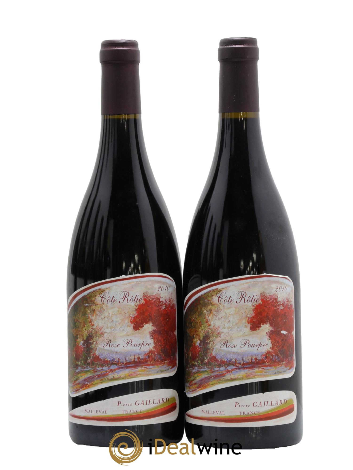 Côte-Rôtie Rose Pourpre Pierre Gaillard 2010 - Lotto di 2 bottiglie - 0