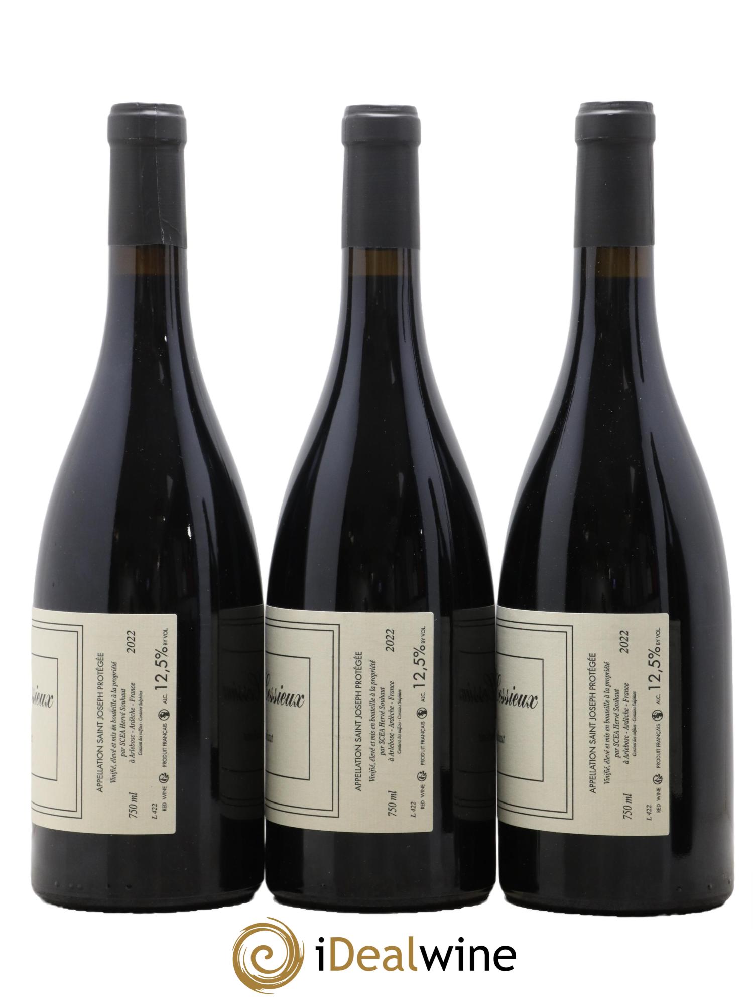 Saint-Joseph Clos des Cessieux Hervé Souhaut - Domaine Romaneaux-Destezet 2022 - Lot de 3 bouteilles - 1