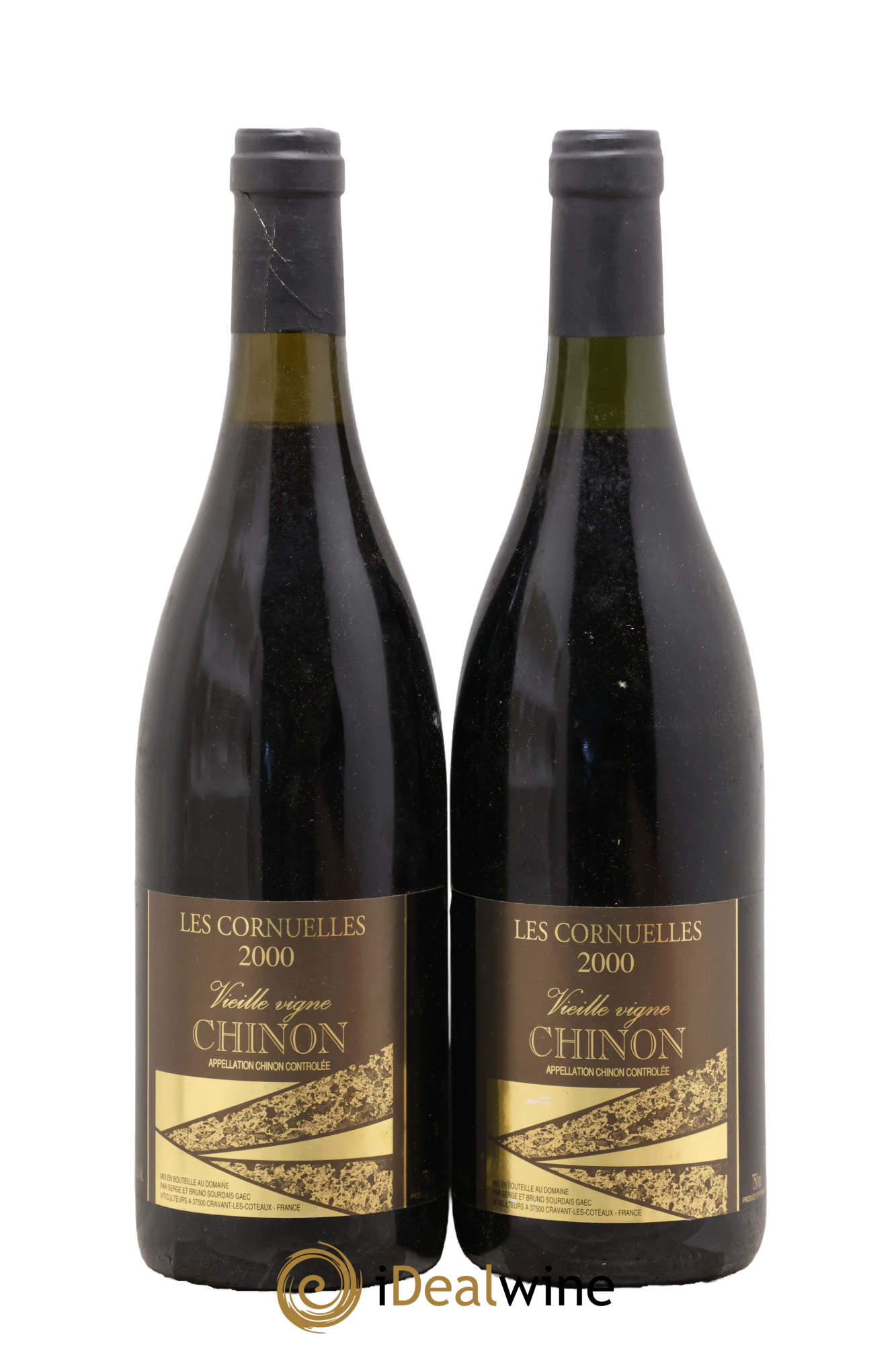 Chinon Vieilles Vignes Les Cornuelles Domaine Sourdais 2000 - Lotto di 2 bottiglie - 0