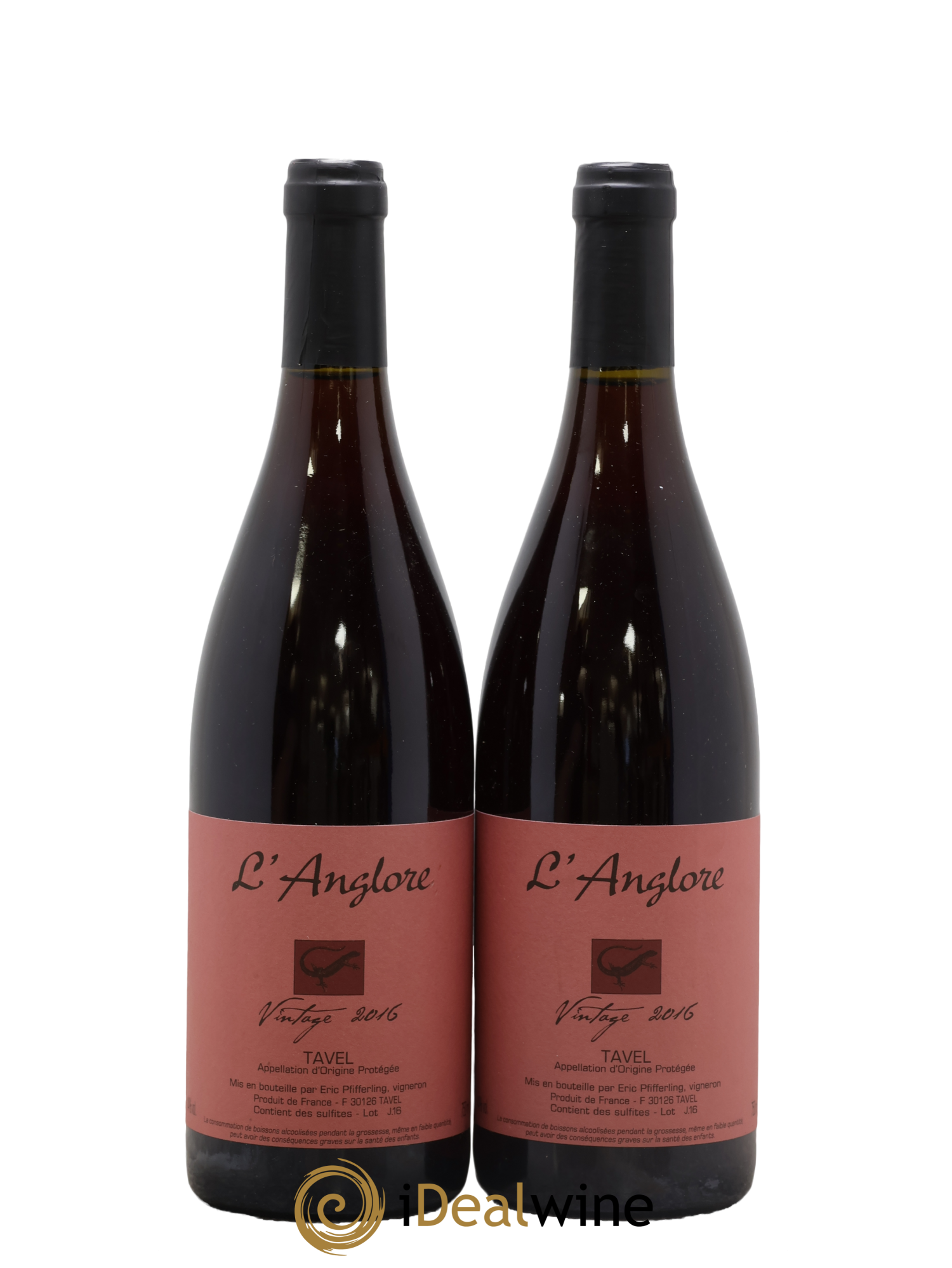 Tavel Vintage L'Anglore 2016 - Lot de 2 bouteilles - 0