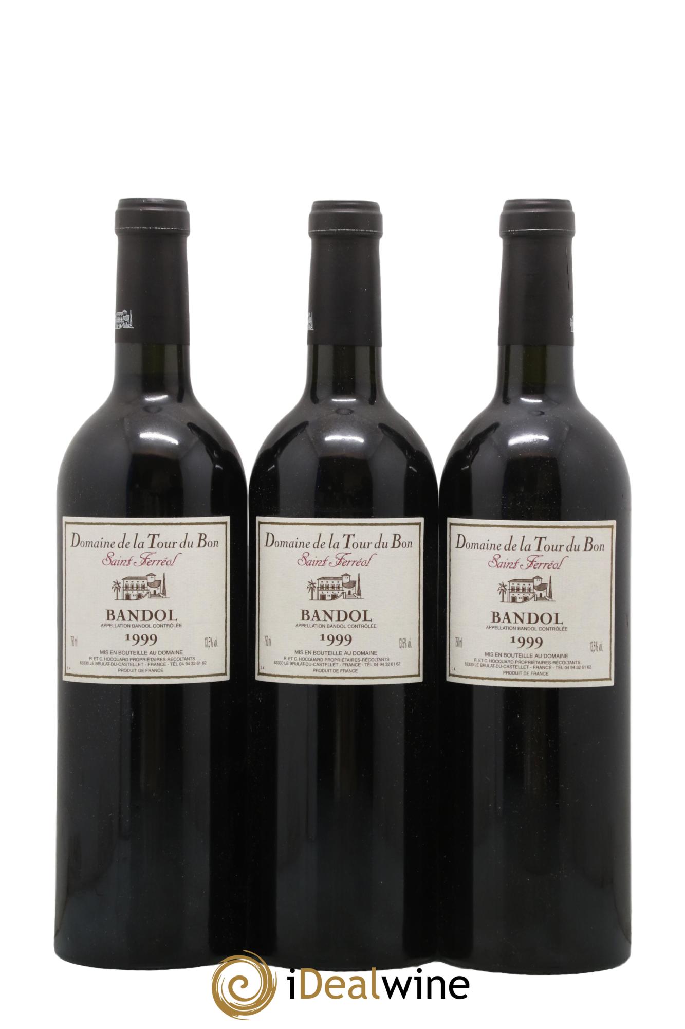 Bandol La Tour du Bon Saint Ferréol Agnès Henry 1999 - Lot de 3 bouteilles - 0